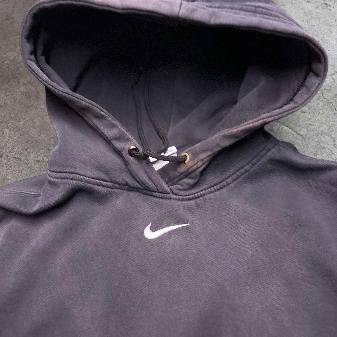 Nike Y2K streetwear center swoosh nike hoodie in black Size US XS / EU 42 / 0 - 4 Thumbnail
