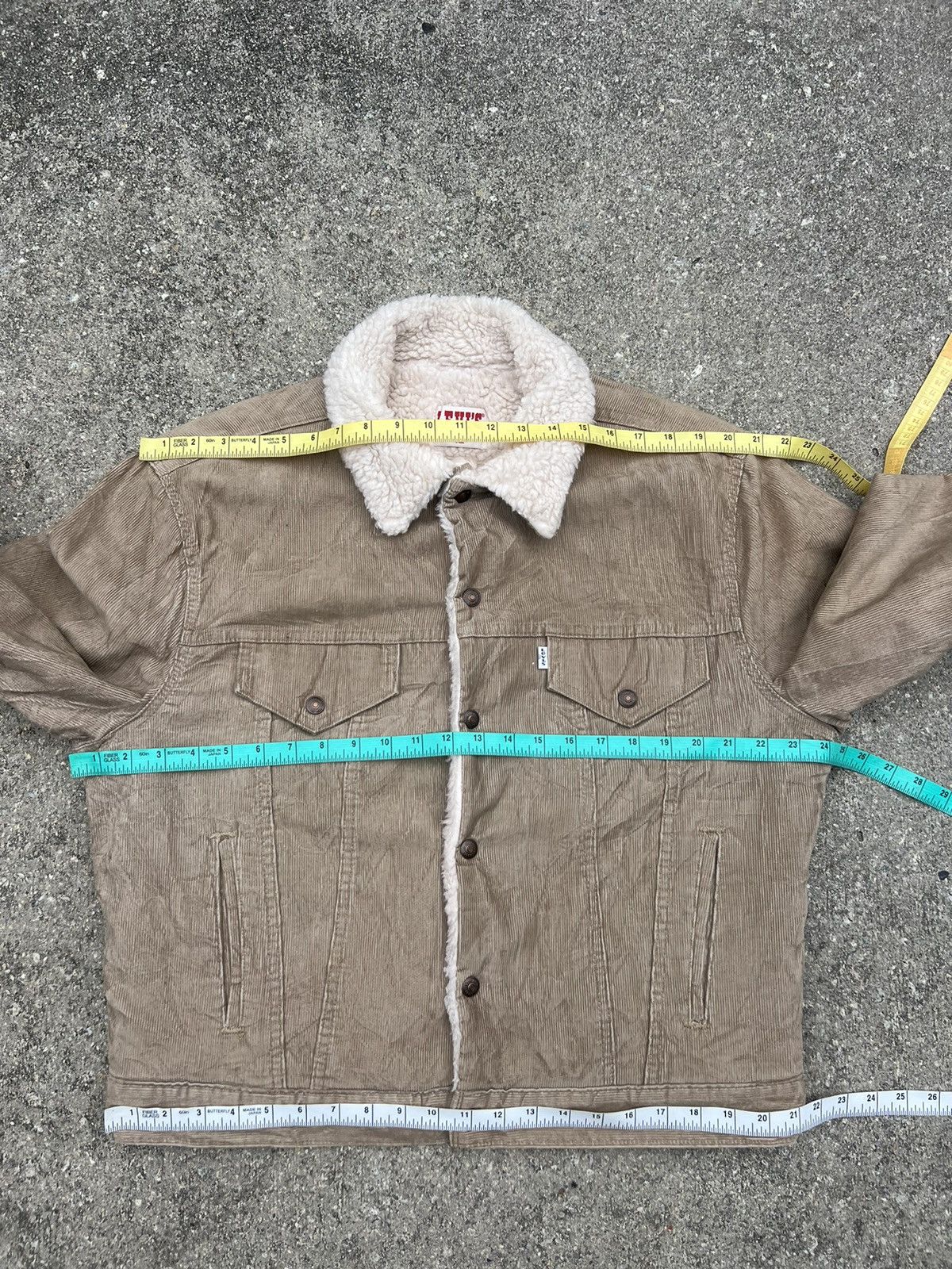 Levi's Vintage 80s Levi’s Sherpa Lined Corduroy Trucker Jacket Size US XL / EU 56 / 4 - 3 Thumbnail