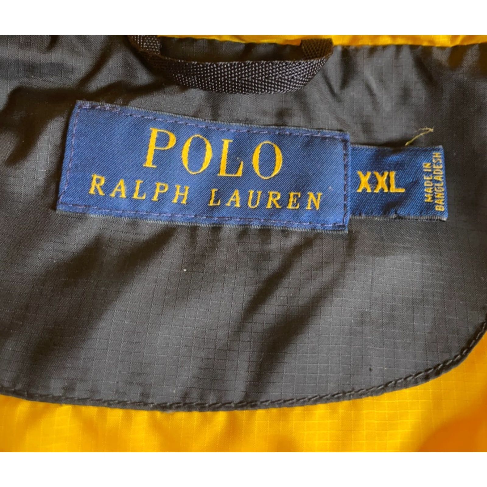 Polo Ralph Lauren VINTAGE Polo Ralph Lauren Down Puffer Jacket Men 2XL Black Yellow RL 250 Talon Zip Jacket Size US XXL / EU 58 / 5 - 3 Thumbnail