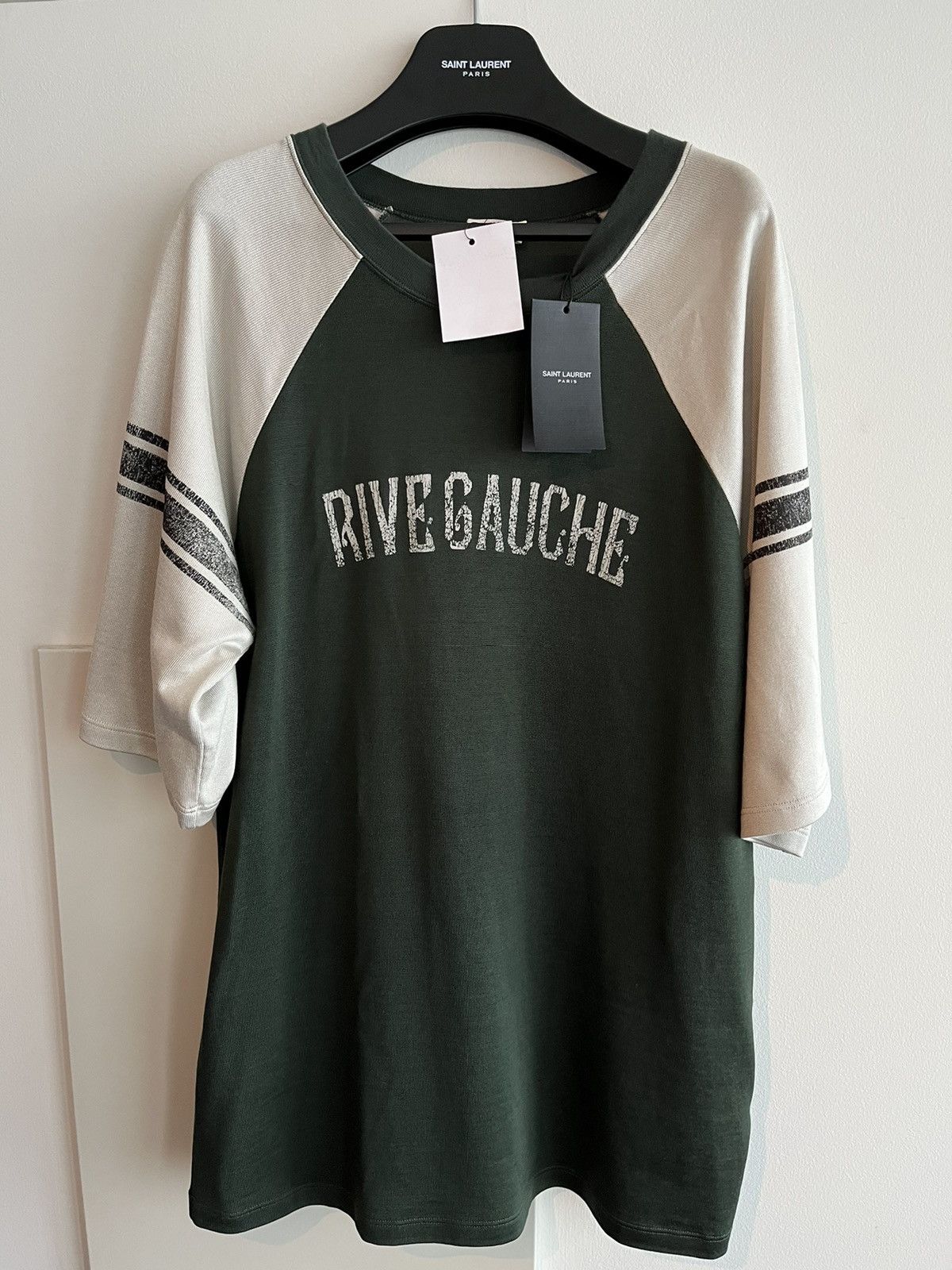 Saint Laurent Paris Rare Saint Laurent Brand New Runway Rive Gauche Tee T-shirt Size US L / EU 52-54 / 3 - 11 Thumbnail