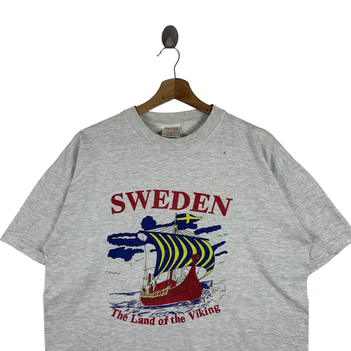 Vintage Vintage 90s Sweden Yachts Short Sleeve Souvenirs Shirt Size US M / EU 48-50 / 2 - 2 Thumbnail