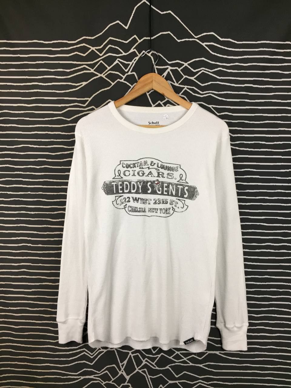 Schott Schott NYC Teddy's Gents Waffle Knit Thermal Long Sleeve Tee Size US M / EU 48-50 / 2 - 2 Thumbnail