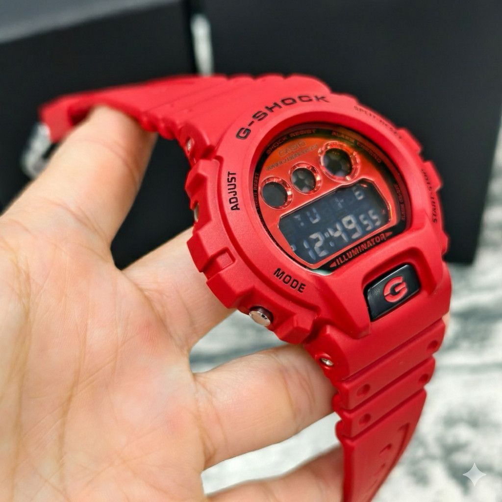 Casio Casio G-Shock DW-6900RRB-4JF Iconic Red Digital Watch NEW Size ONE SIZE - 4 Thumbnail