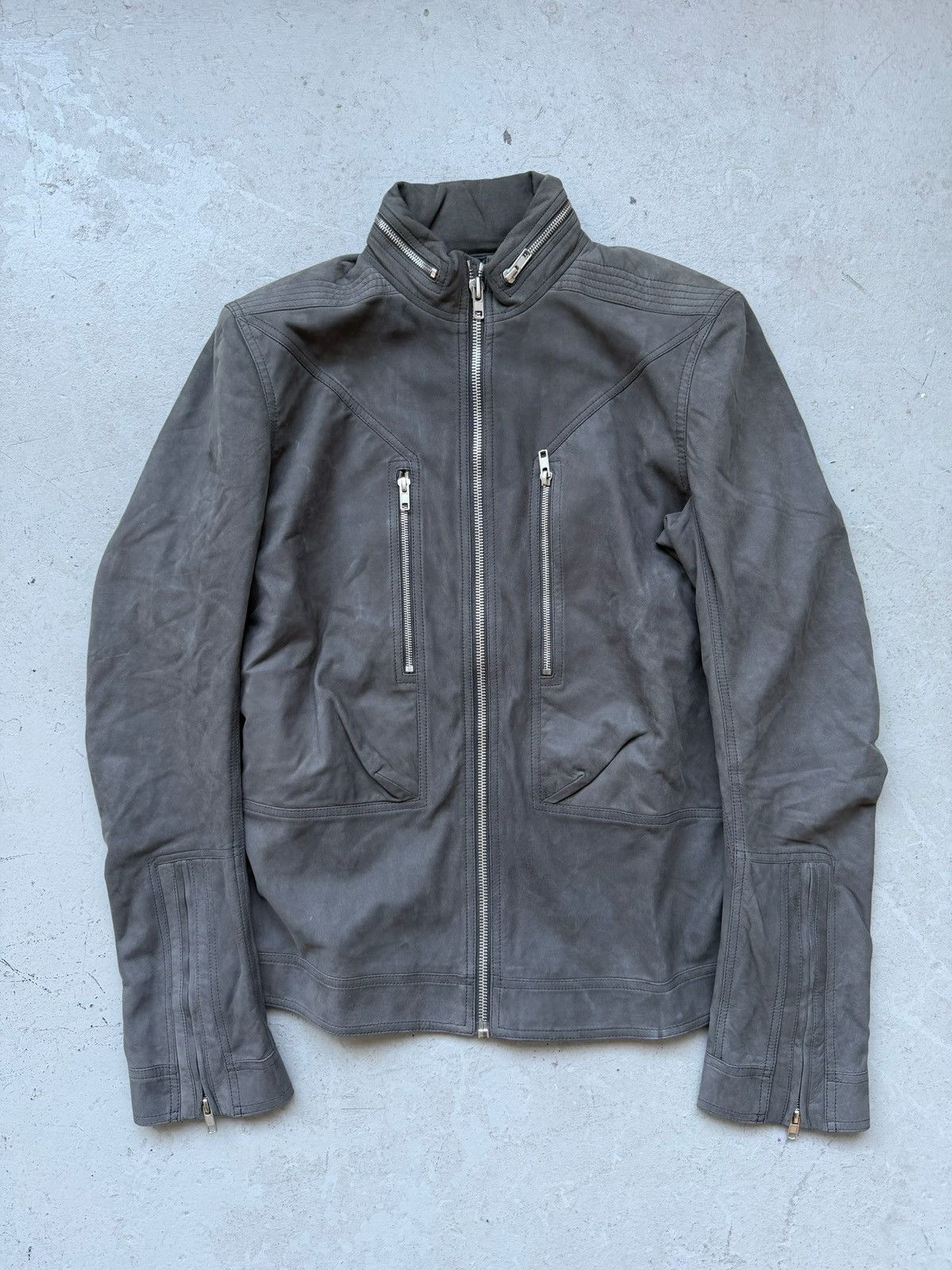 Rick Owens FW15 SPHINX Suede Lamb Leather Jacket