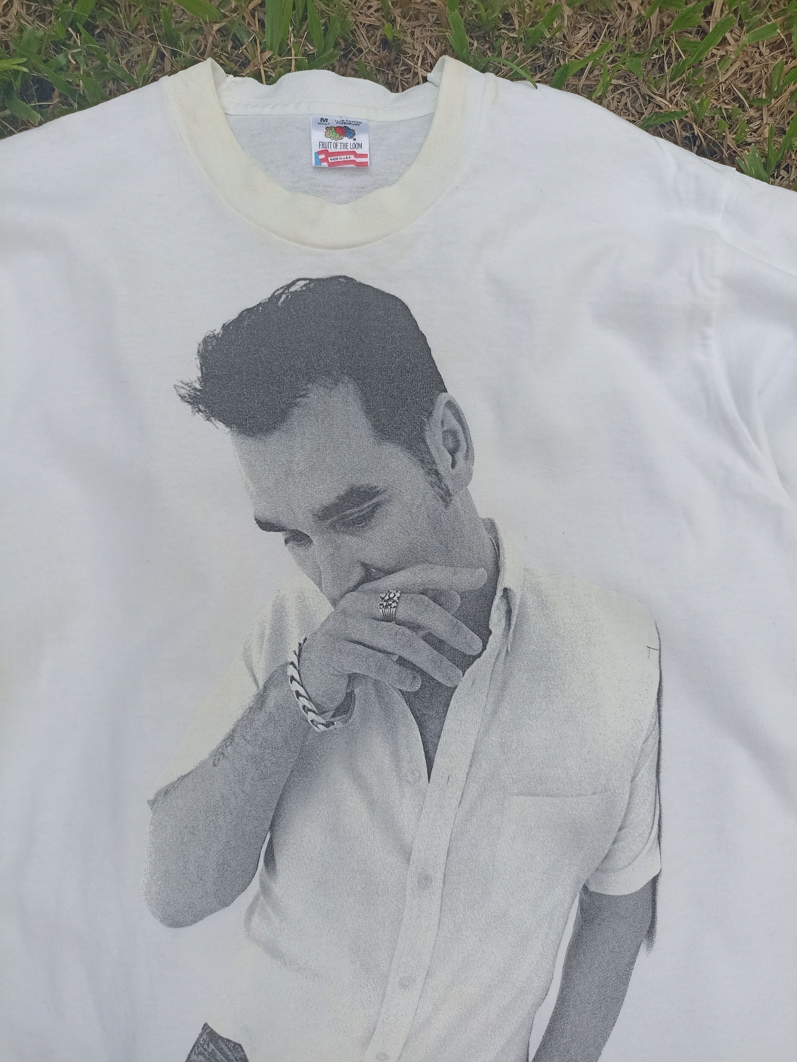 Band Tees Vintage 90s Vintage Morrissey t shirt tour tee The Smith Size US M / EU 48-50 / 2 - 4 Thumbnail