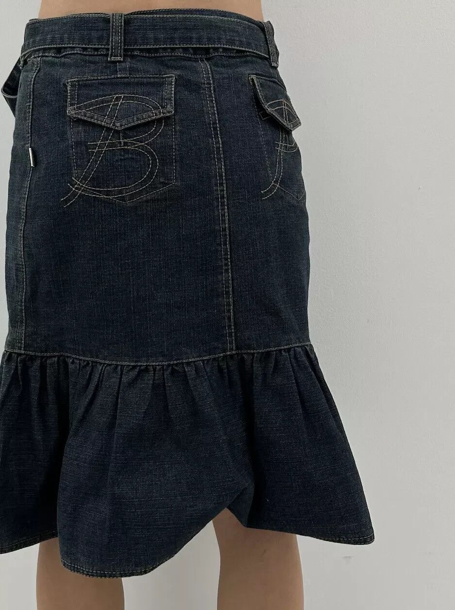 Baum und Pferdgarten Baum Und Pferdgarten Skirt Women Y2K Wrap Denim Ruffle Knee Size 26" / US 2 / IT 38 - 5 Thumbnail