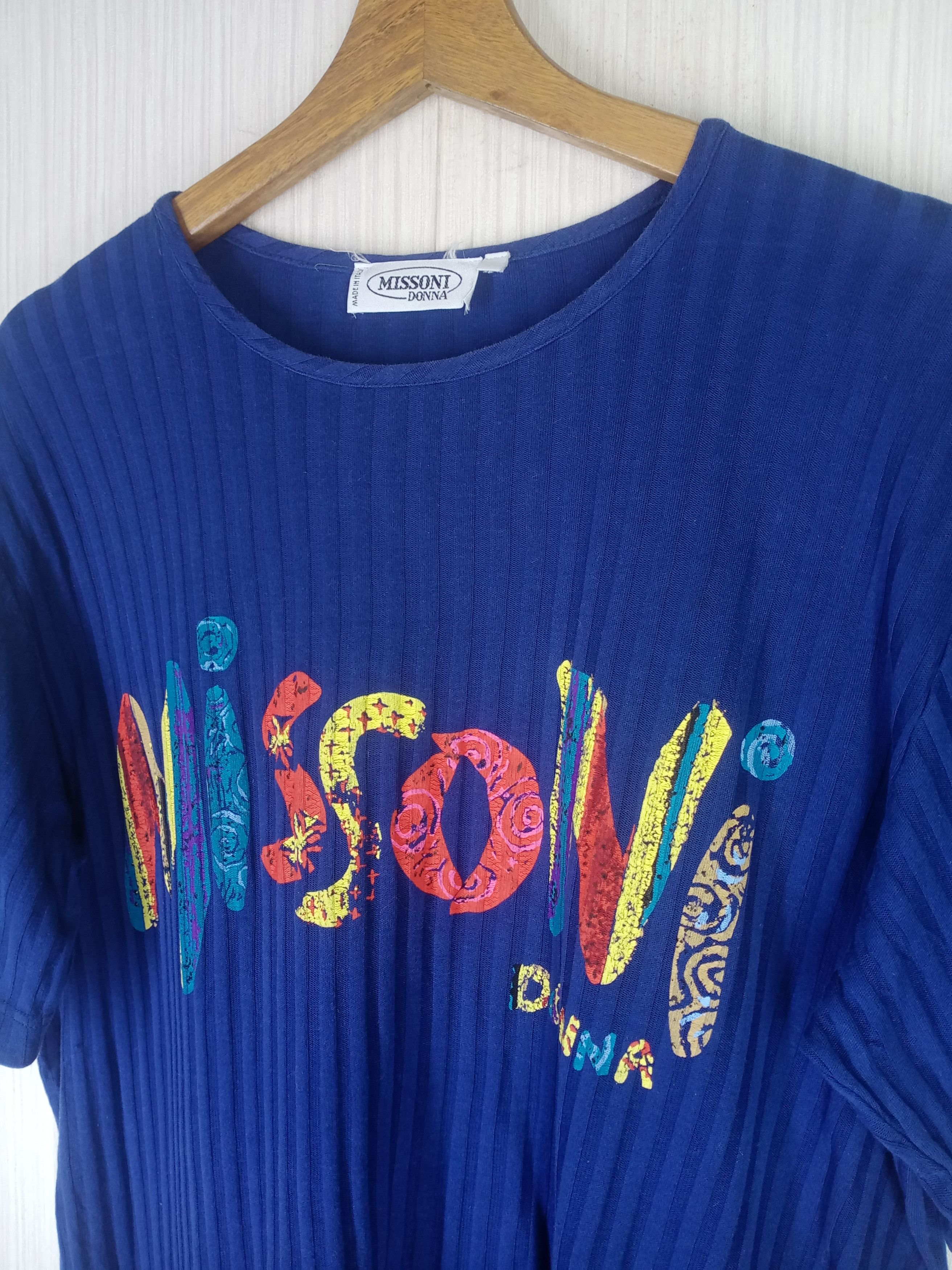 Missoni Rare Vintage 90s Missoni Donna Tshirt Size US M / EU 48-50 / 2 - 6 Thumbnail