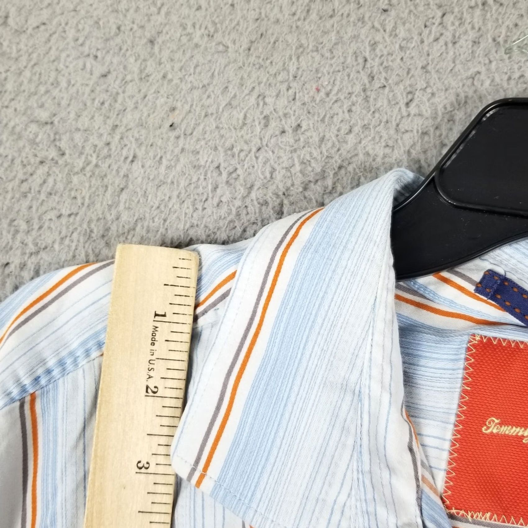Tommy Bahama Tommy Bahama Genova Stripe Ocean Deep Long Sleeve Shirt Men XL Multicolor Button-Down Collared Shirt Size US XL / EU 56 / 4 - 4 Thumbnail
