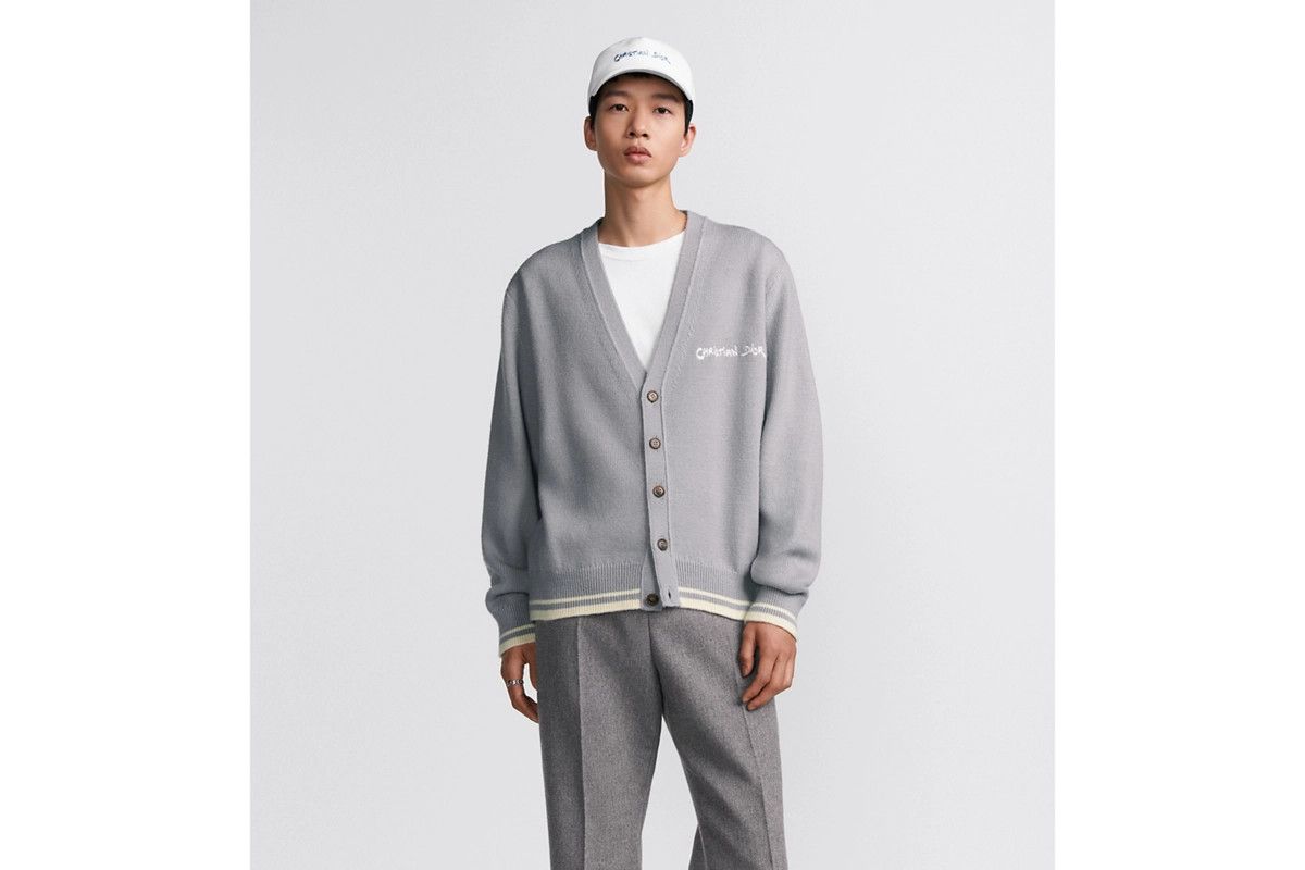Dior o1bcso1str0226 Tag Cardigan in Grey Size US S / EU 44-46 / 1 - 4 Thumbnail