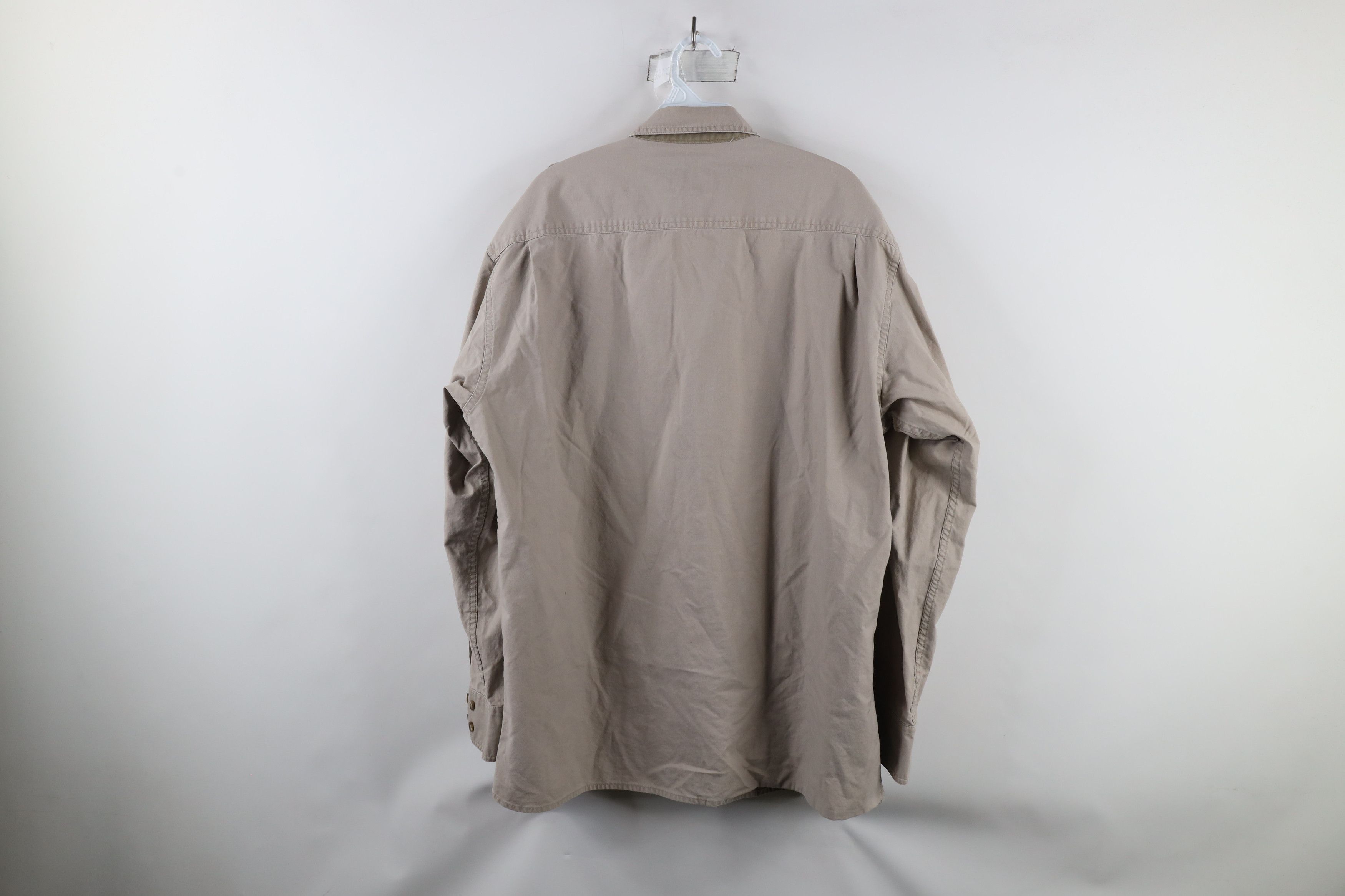 Cabelas × Vintage Vintage Cabelas Safari Hunting Bush Button Shirt Beige Size US L / EU 52-54 / 3 - 11 Thumbnail