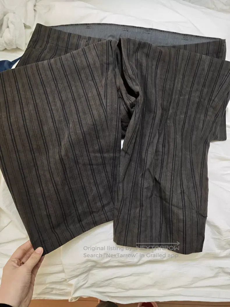 Yohji Yamamoto Yohji Yamamoto size 2 20ss main line look7 dark linen pants Size US 28 / EU 44 - 6 Thumbnail