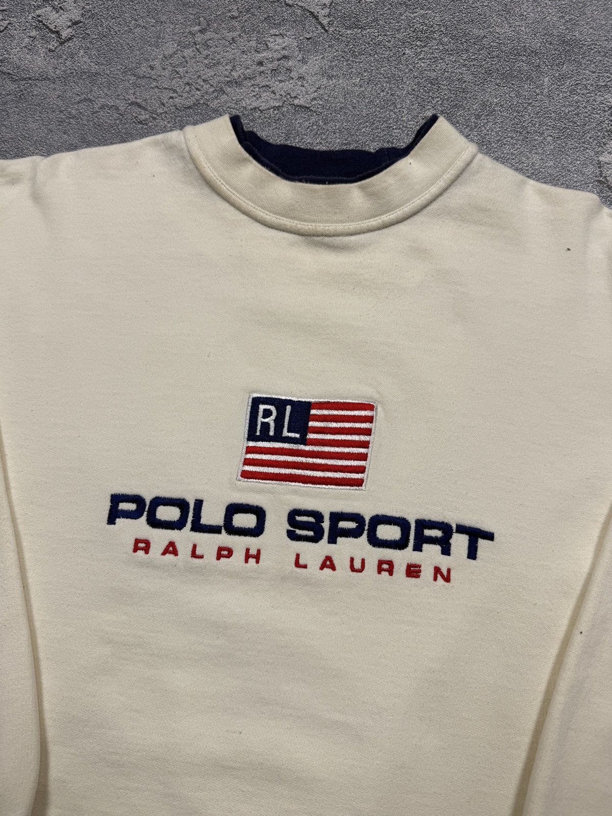 Polo Ralph Lauren Vintage Bootleg Polo Sport Ralph Lauren Boxy Sweatshirt Size US L / EU 52-54 / 3 - 4 Thumbnail
