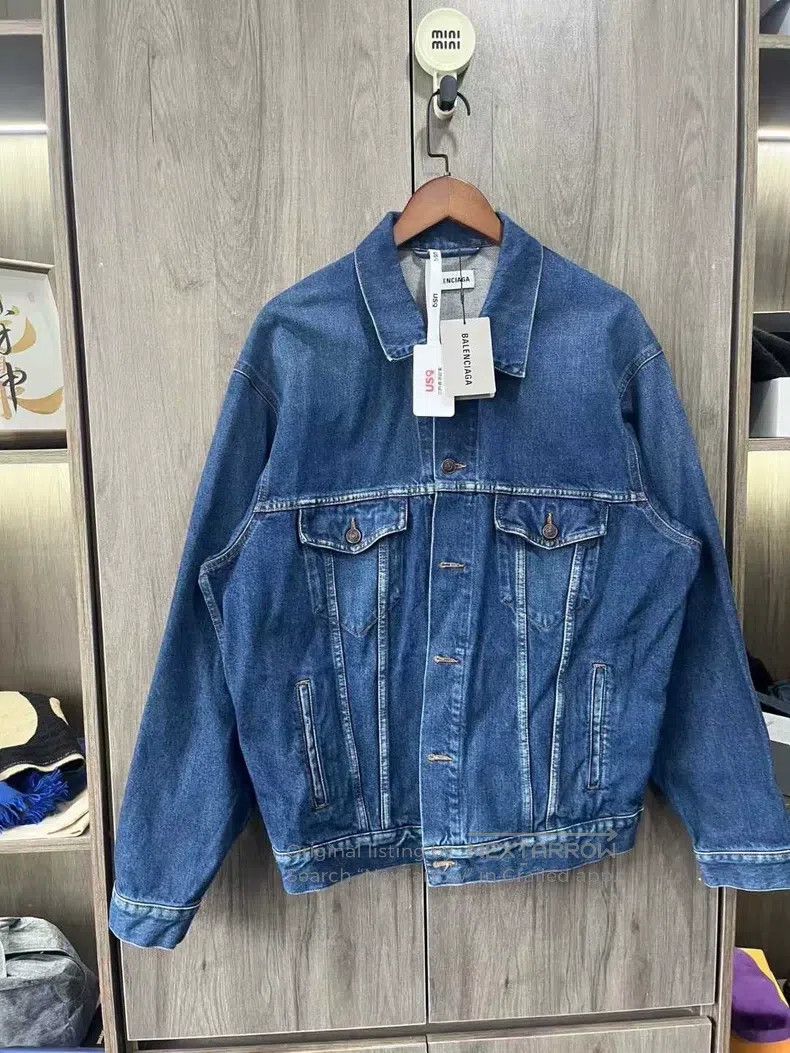 Balenciaga Balenciaga Earth Denim Jacket Size XXS / US 00 / IT 34 - 2 Thumbnail
