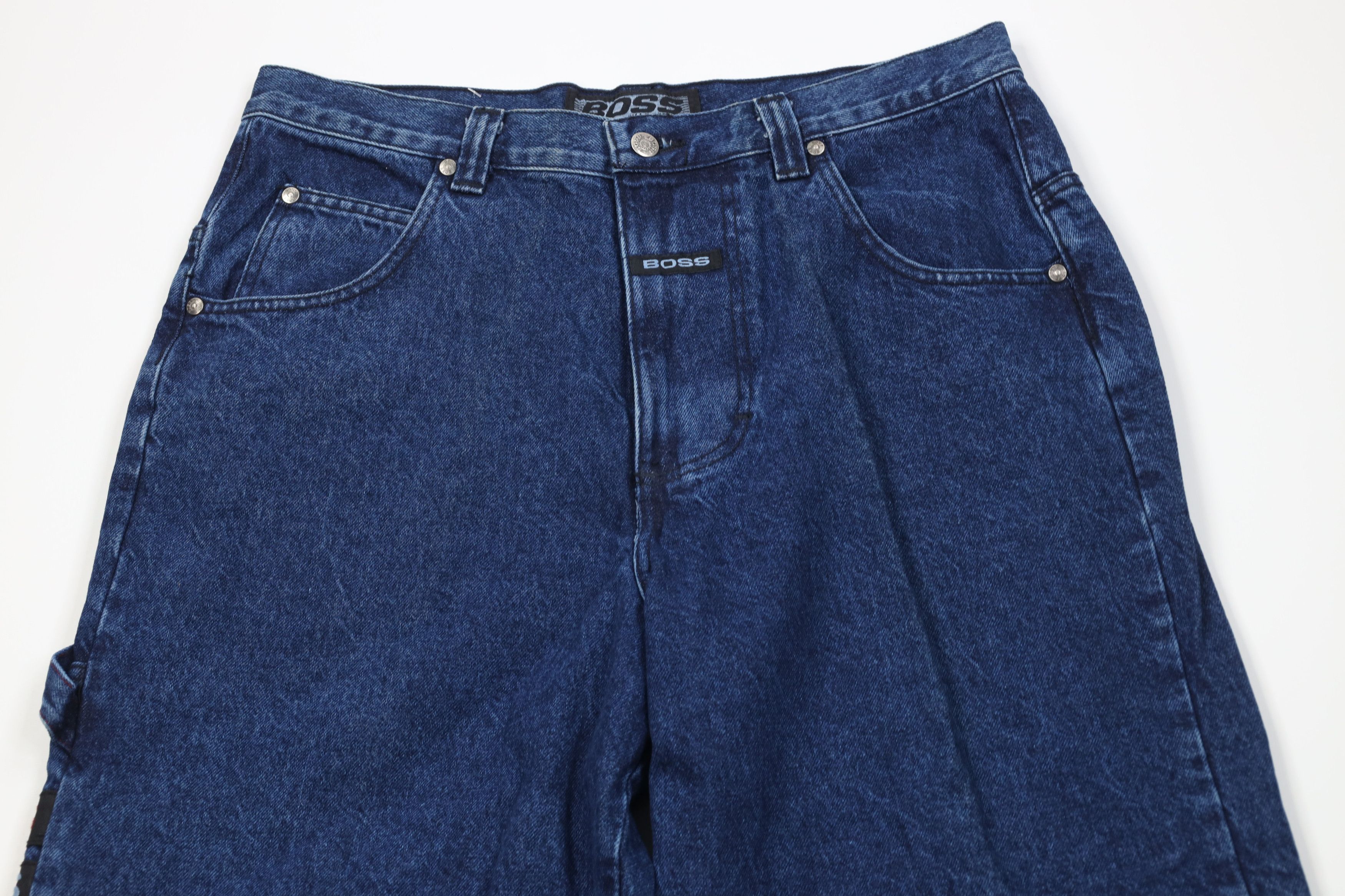 Vintage Deadstock Vintage 90s Boss Wide Leg Skateboard Denim Jeans Size US 36 / EU 52 - 2 Thumbnail