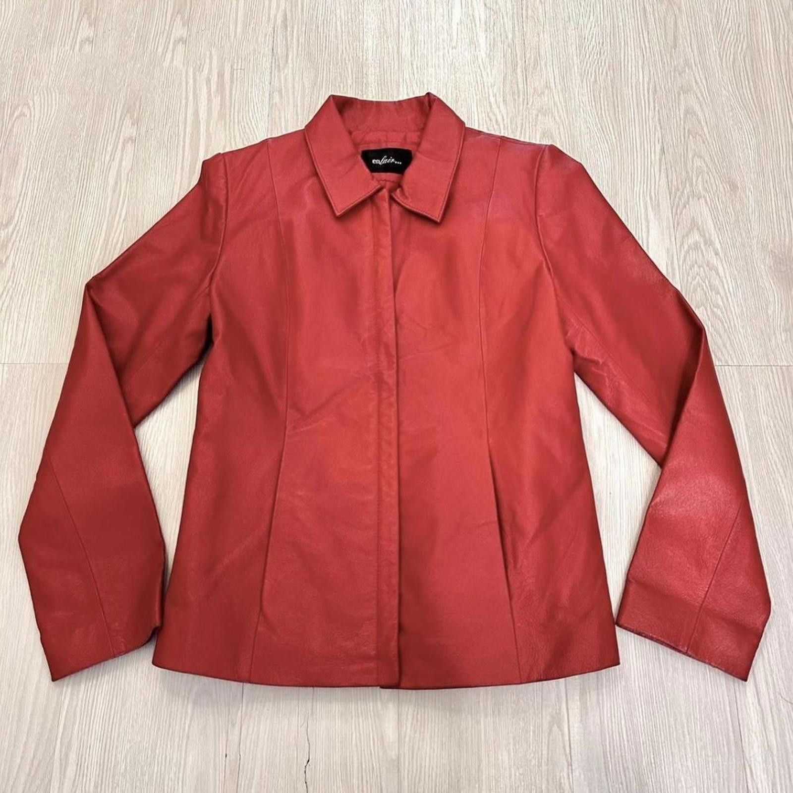 Other Real leather biker 2000s grunge red jacket Size XS / US 0-2 / IT 36-38 - 2 Thumbnail