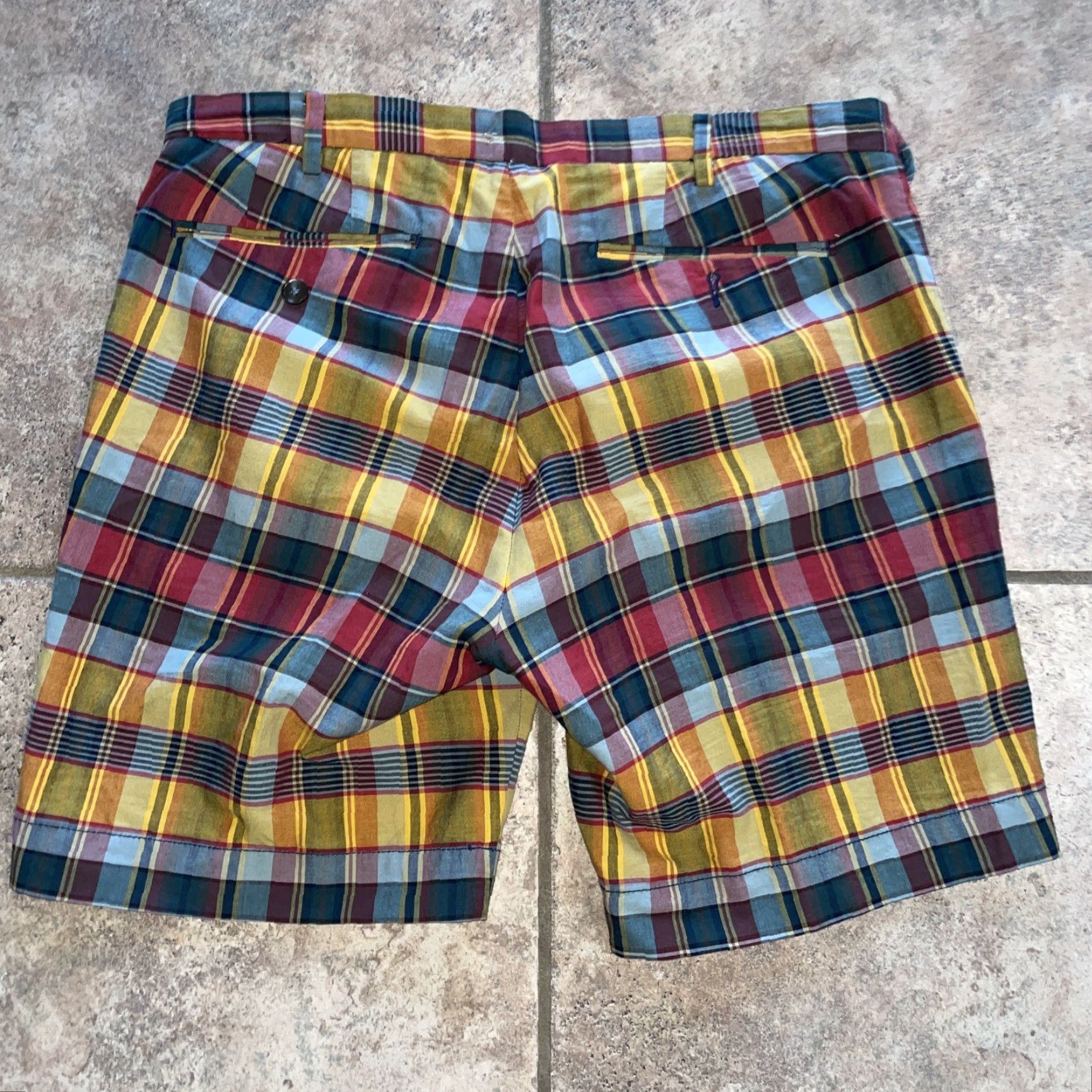 Ralph Lauren RALPH LAUREN India Madras plaid shorts mens size 34 Bermuda Multicolor Regular 34 Men Plaid Pre-owned Size US 34 / EU 50 - 4 Thumbnail