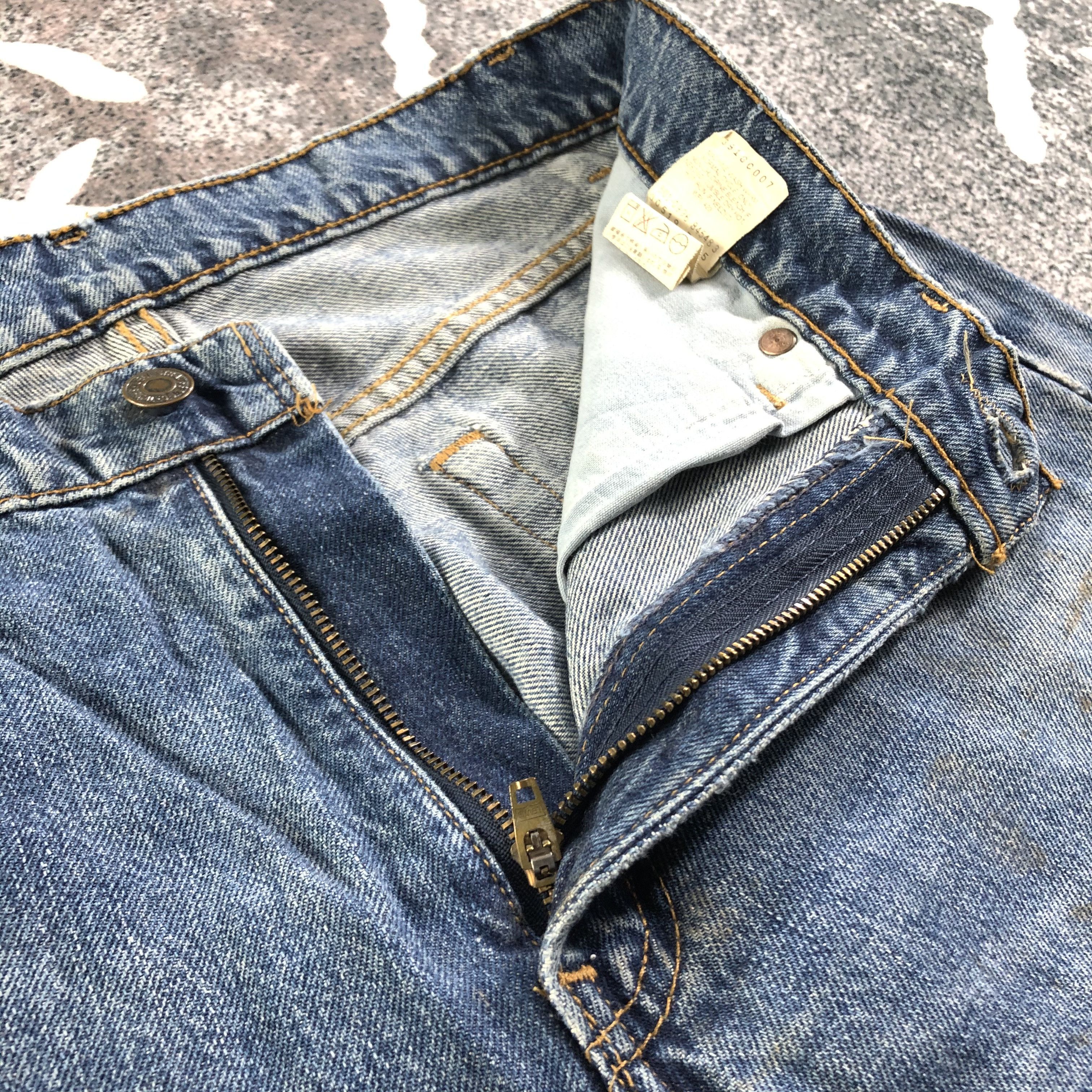 Levi's Vintage 90s Levis 519 Jeans Dirty Wash Denim KJ2451 Size US 29 - 8 Thumbnail