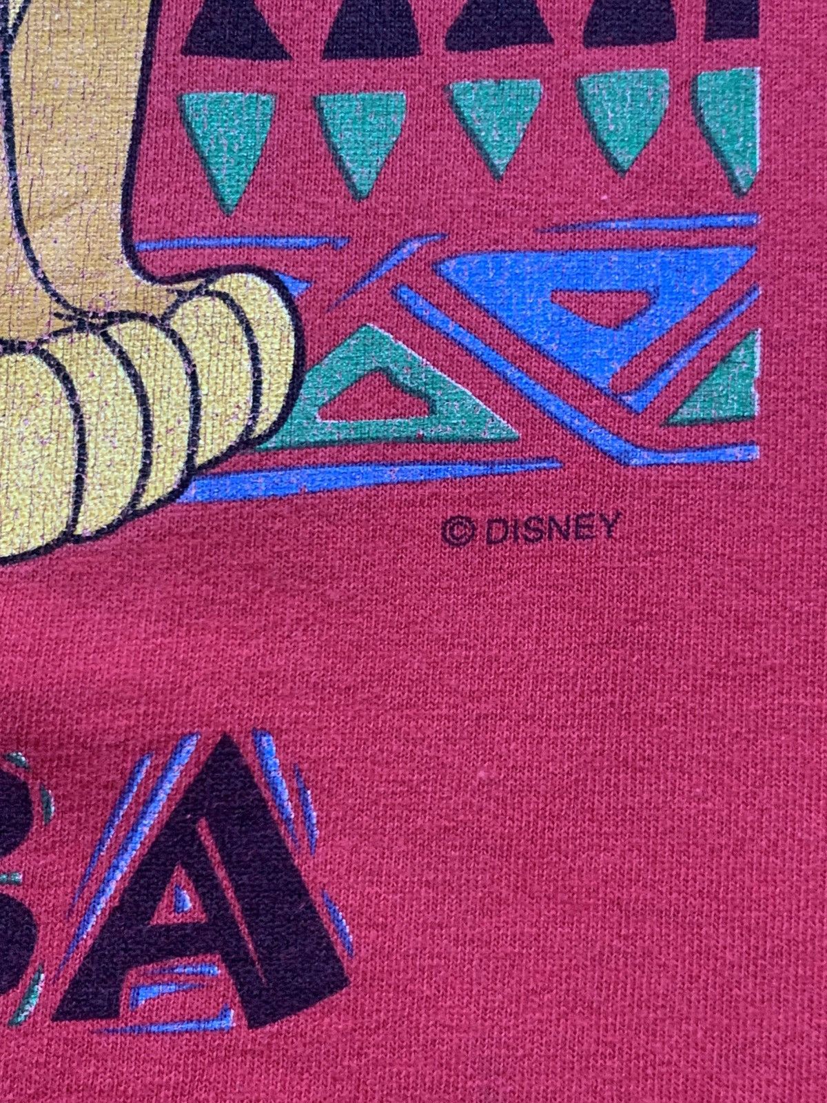 Disney × Vintage Vintage 90s Simba The Lion King Movie, Size L For Youth Tee Size US L / EU 52-54 / 3 - 10 Thumbnail