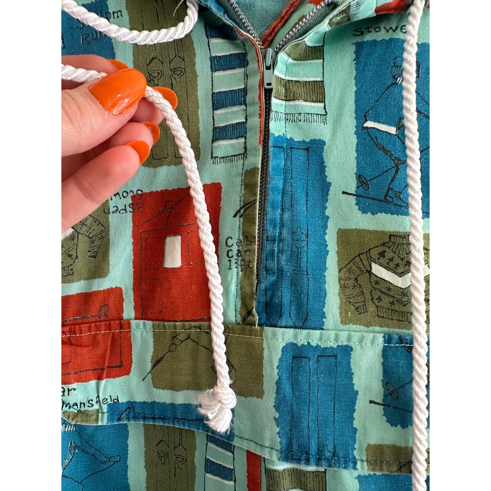 Other 60s Handmade Ski Theme Pullover Size US M / EU 48-50 / 2 - 8 Thumbnail
