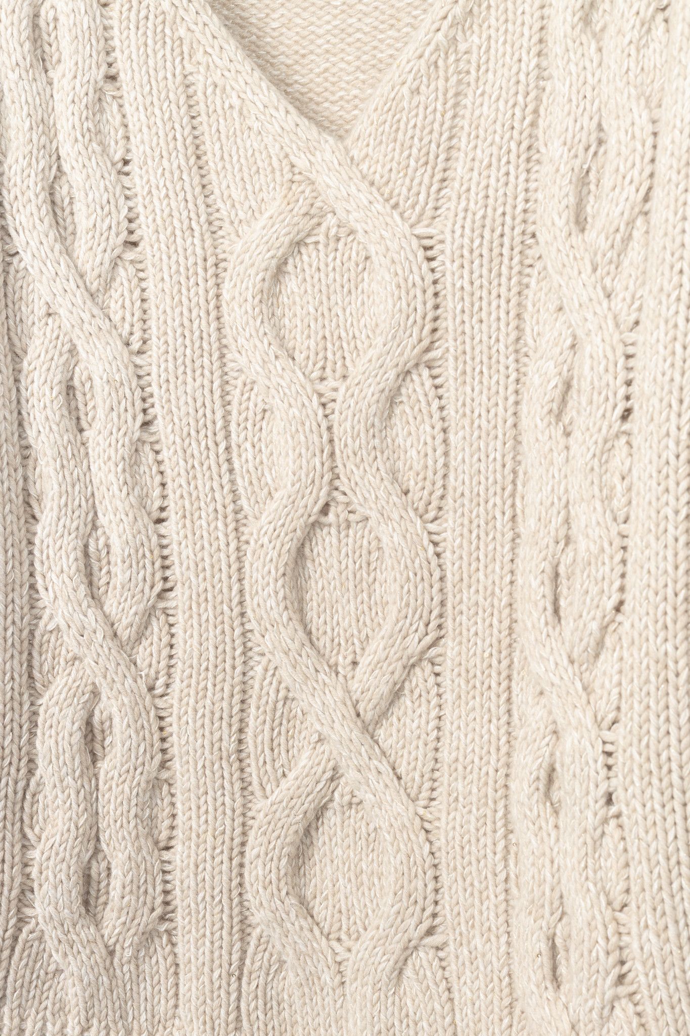 Lafayette 148 Lafayette 148 Metallic Wool & Cashmere Cable-Knit Sweater Size M / US 6-8 / IT 42-44 - 7 Thumbnail