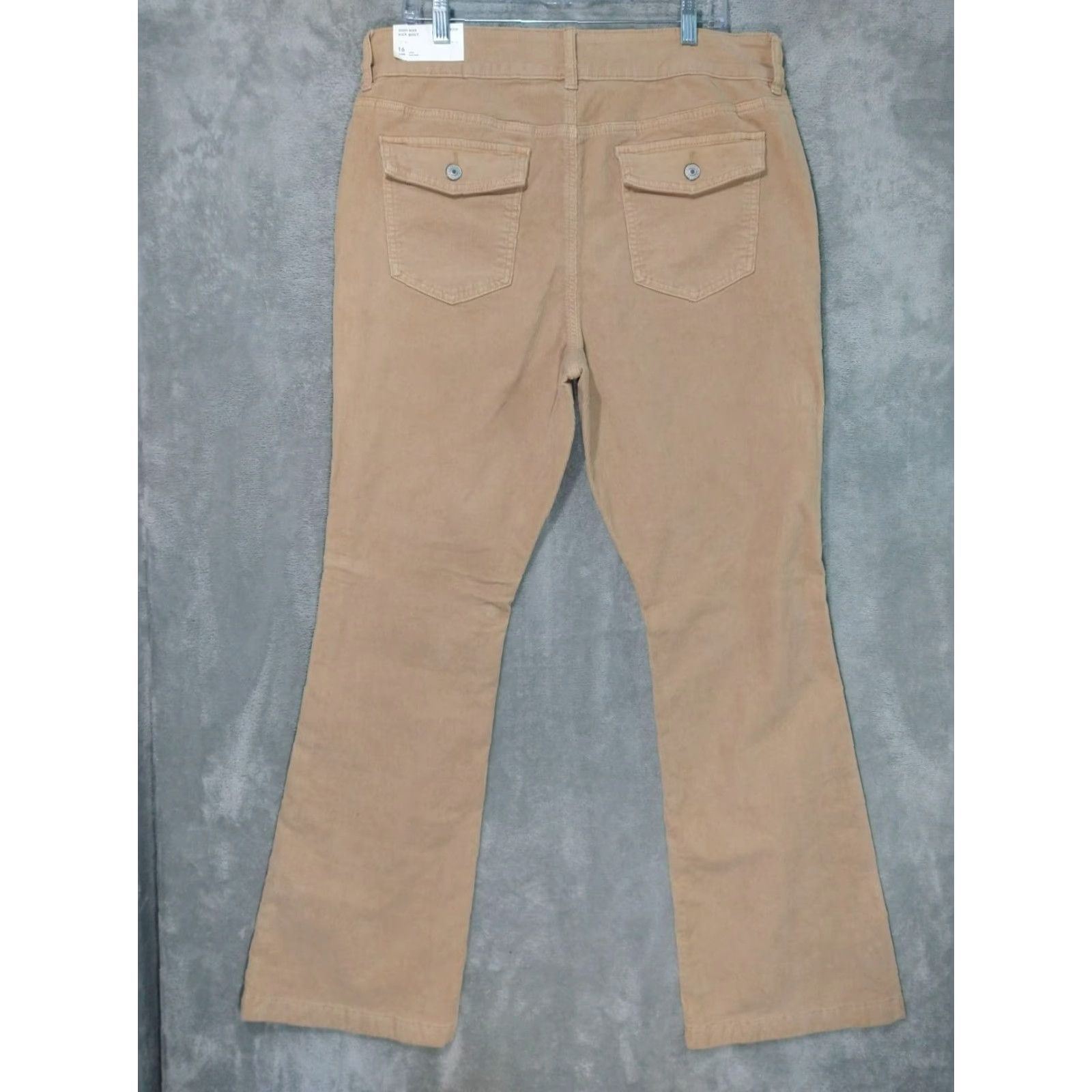 American Eagle Outfitters American Eagle Jeans Beige High Rise Bootcut Stretch Womens 16 Tall Size 38" / US 16 / IT 52 - 2 Thumbnail