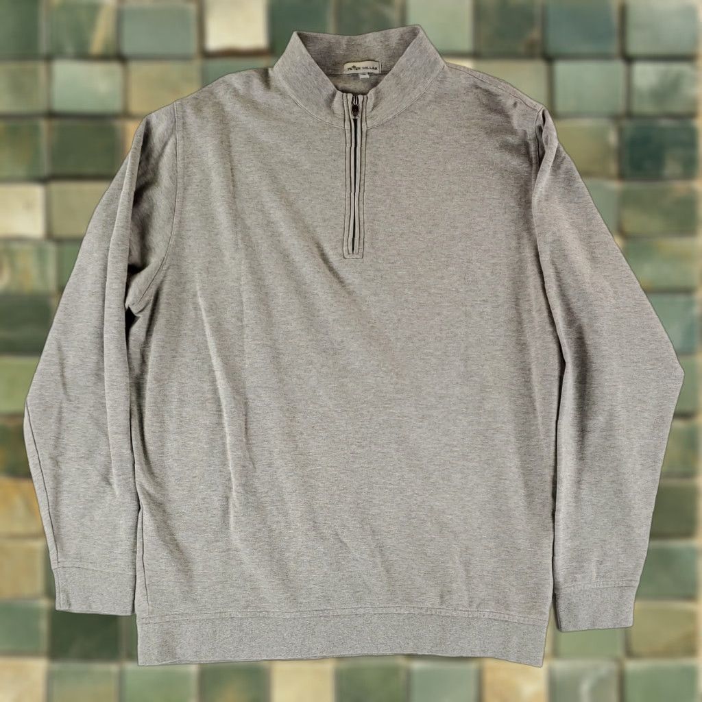 Peter Millar Peter Millar Shirt Gray Long Sleeve 1/4 Zip Crown Comfort Mens XXL Pullover Size US XXL / EU 58 / 5 - 1 Thumbnail