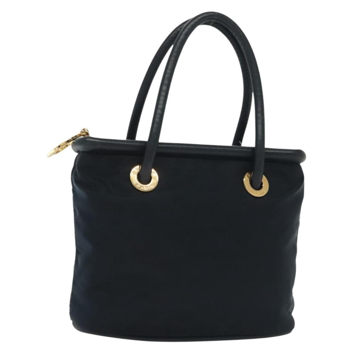 Celine CELINE Hand Bag Nylon Navy Gold Size ONE SIZE - 1 Thumbnail