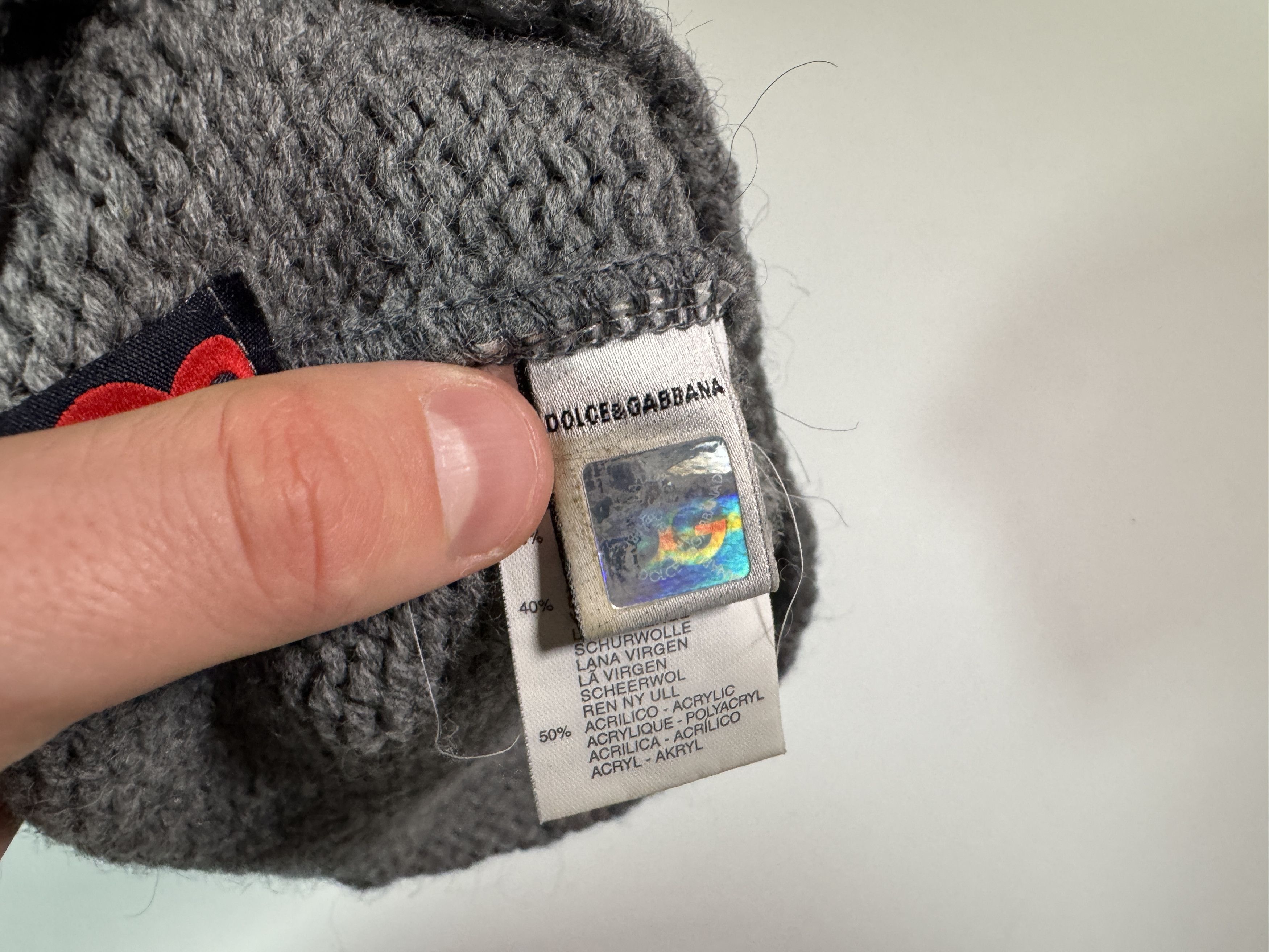 Dolce & Gabbana Dolce & Gabbana Beanie D&G Alpaca Wool Size ONE SIZE - 9 Thumbnail