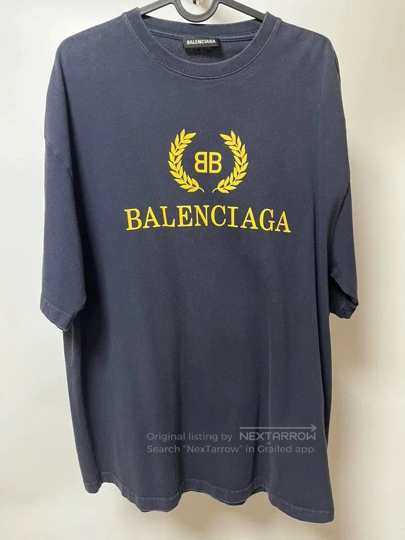 Balenciaga Balenciaga Blue Wheat Charity T-shirt. Size US XS / EU 42 / 0 - 1 Thumbnail