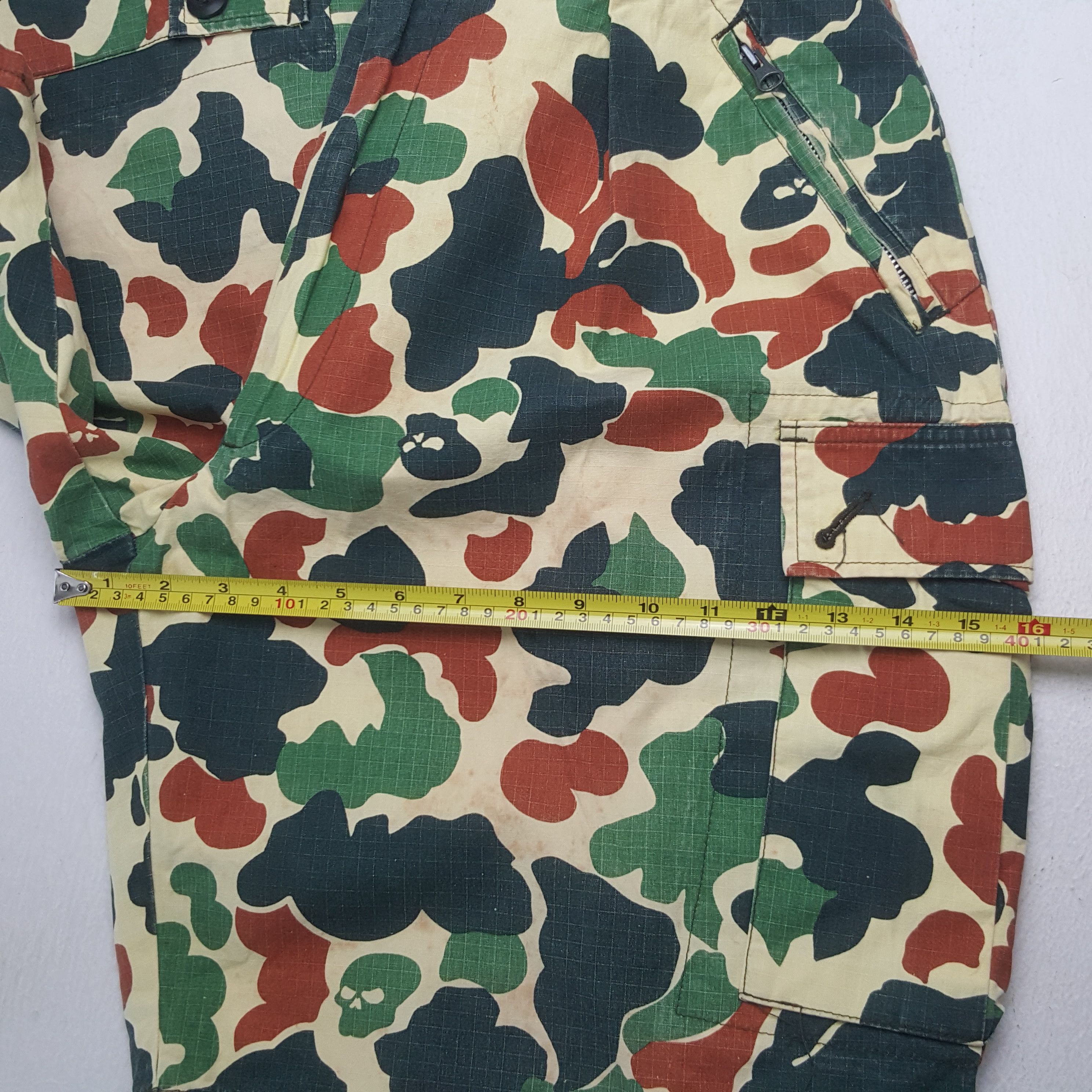 Japanese Brand Vintage Satan Arbeit Army Style Camo Short Cargo Pants RR11 Size US 32 / EU 48 - 8 Thumbnail