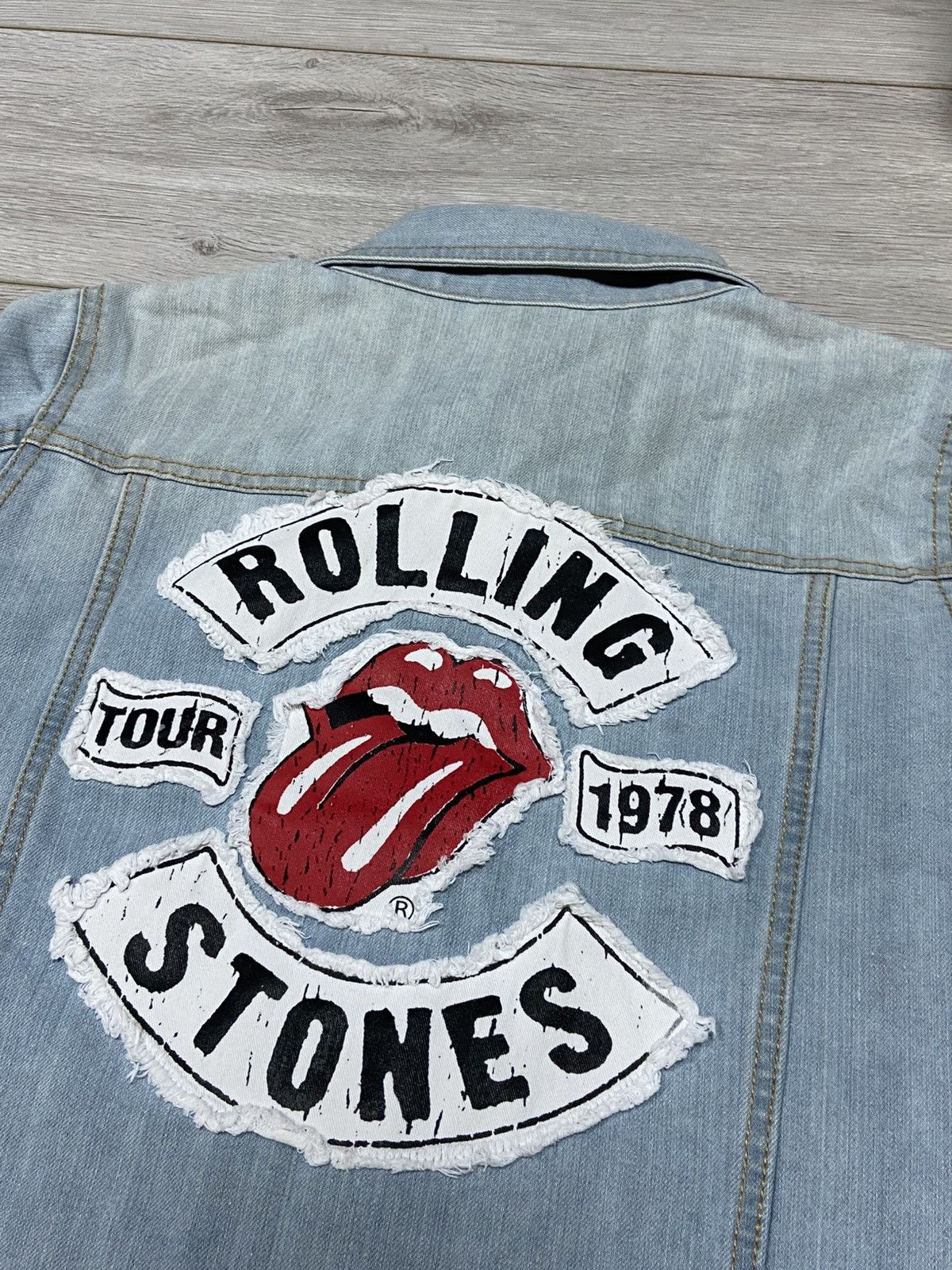 The Rolling Stones ROLLING STONES vintage TOUR 1978 big logo Denim Jacket Size US S / EU 44-46 / 1 - 13 Thumbnail