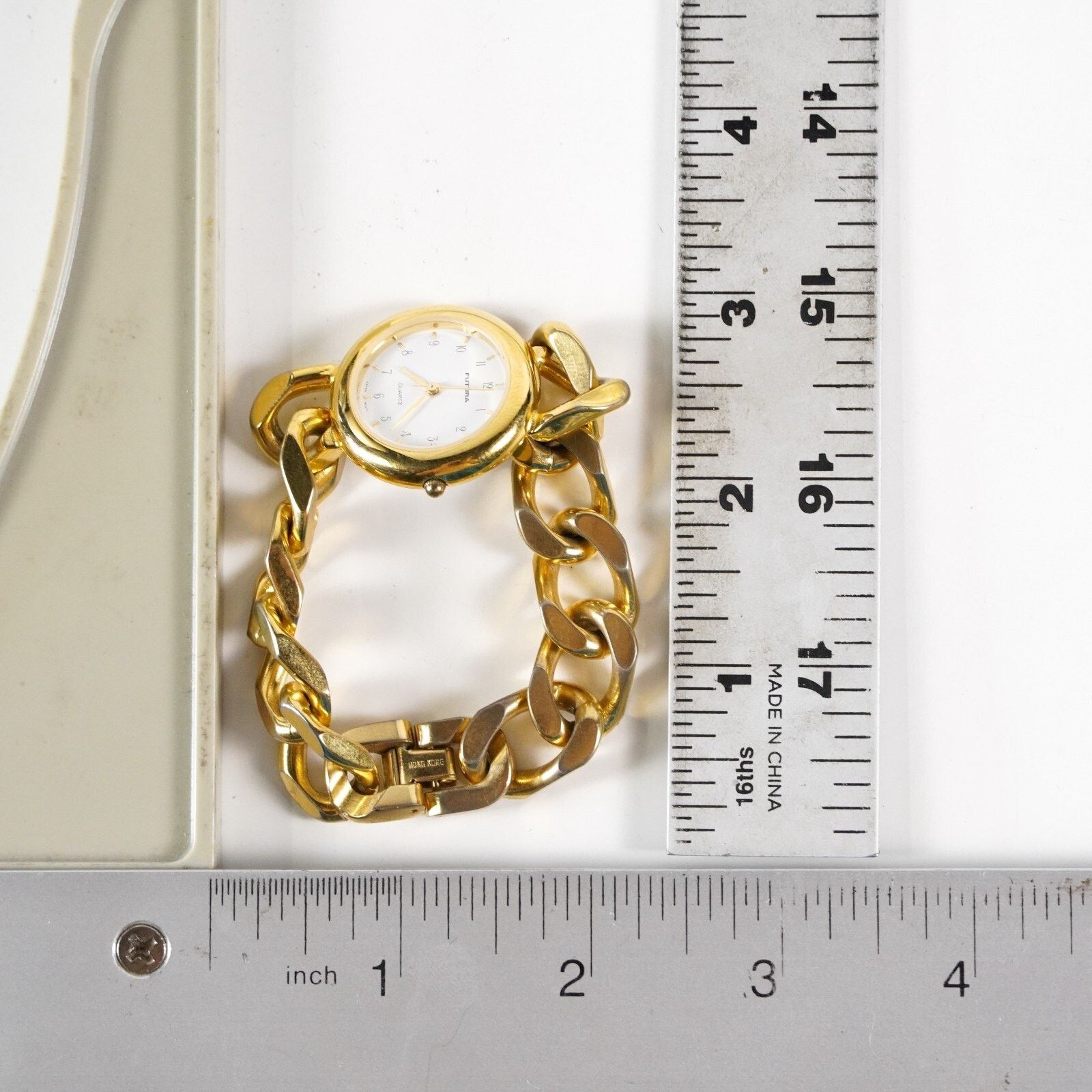 Futura Futura Quartz Watch Gold Stainless Steel Wristwatch Jewelry Size ONE SIZE - 9 Thumbnail