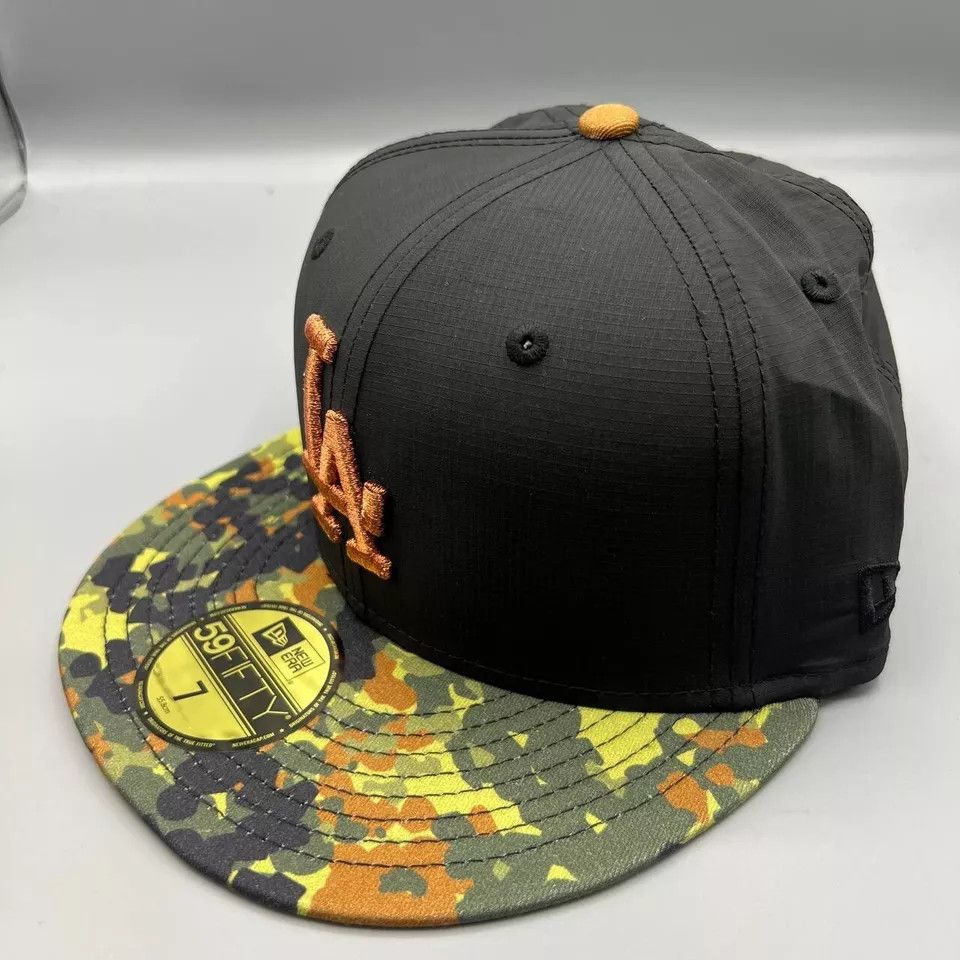 New Era Los Angeles LA Dodgers Hat Men 7 Camo 59Fifty New Era Fitted Size ONE SIZE - 3 Thumbnail
