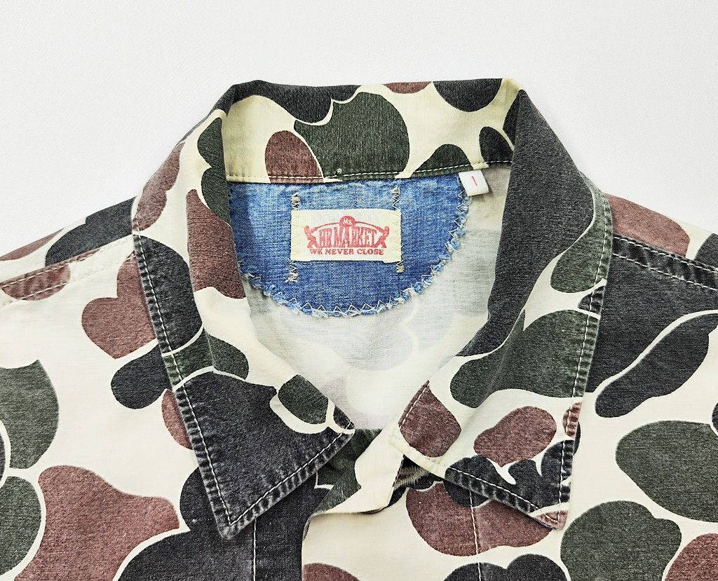 Blue Blue Japan × HOLLYWOOD RANCH MARKET HR MARKET frog camouflaged long sleeve shirt Size US S / EU 44-46 / 1 - 2 Thumbnail