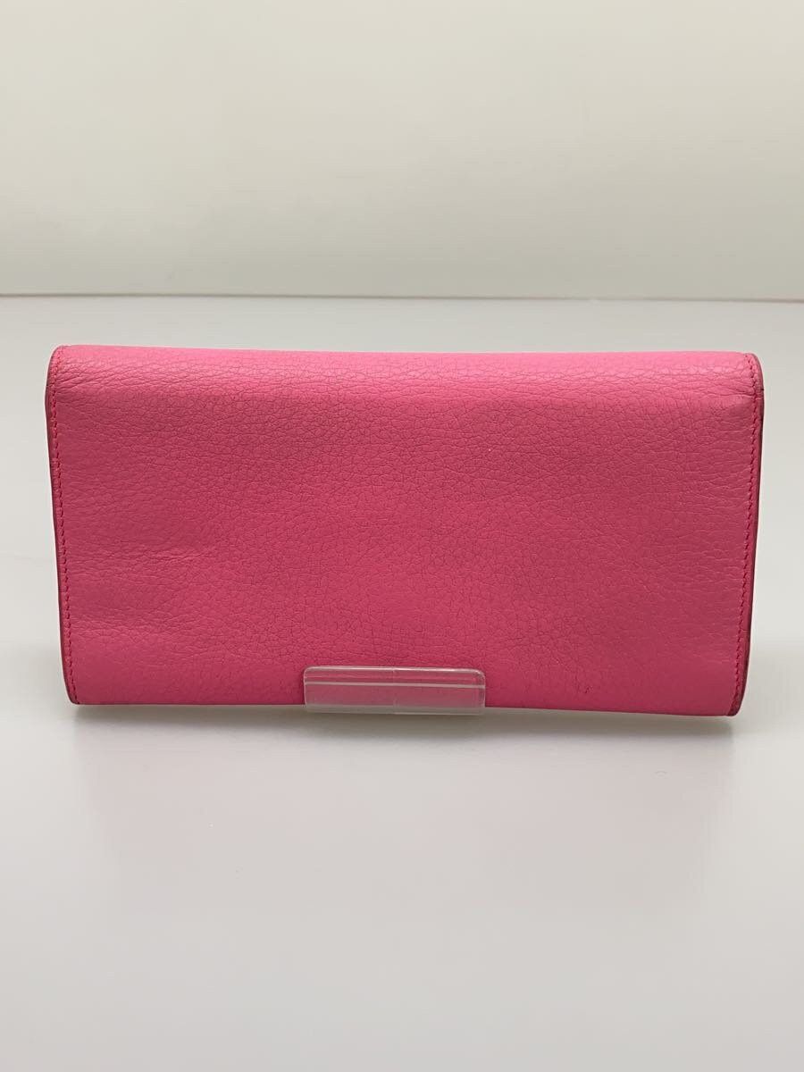 Balenciaga Balenciaga Leather Long Wallet Pink Size ONE SIZE - 2 Thumbnail