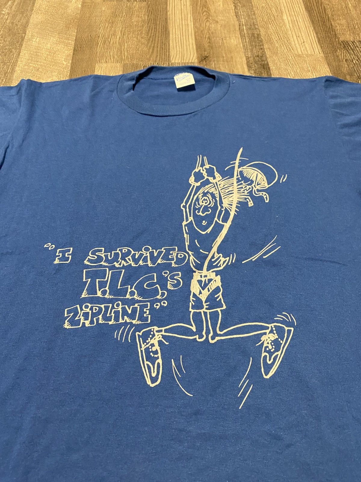 Vintage Vintage 90’s Single Stitch I Survived TLC Tee T Shirt Size US XL / EU 56 / 4 - 2 Thumbnail