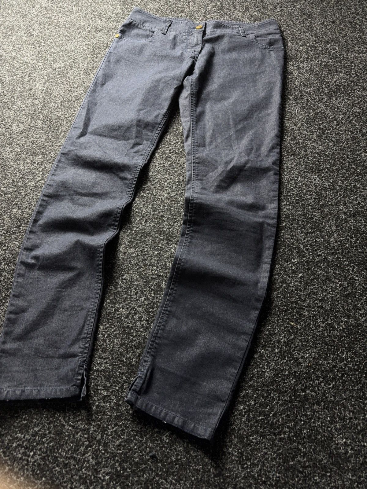 Roberto Cavalli Class Roberto Cavalli Distressed Slim Fit Cotton Pants Size 28" / US 6 / IT 42 - 3 Thumbnail