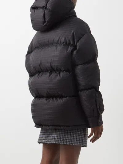 Prada o1mt1gz0925 Logo-Jacquard Hooded Re-Nylon Down Jacket Black Size L / US 10 / IT 46 - 5 Thumbnail