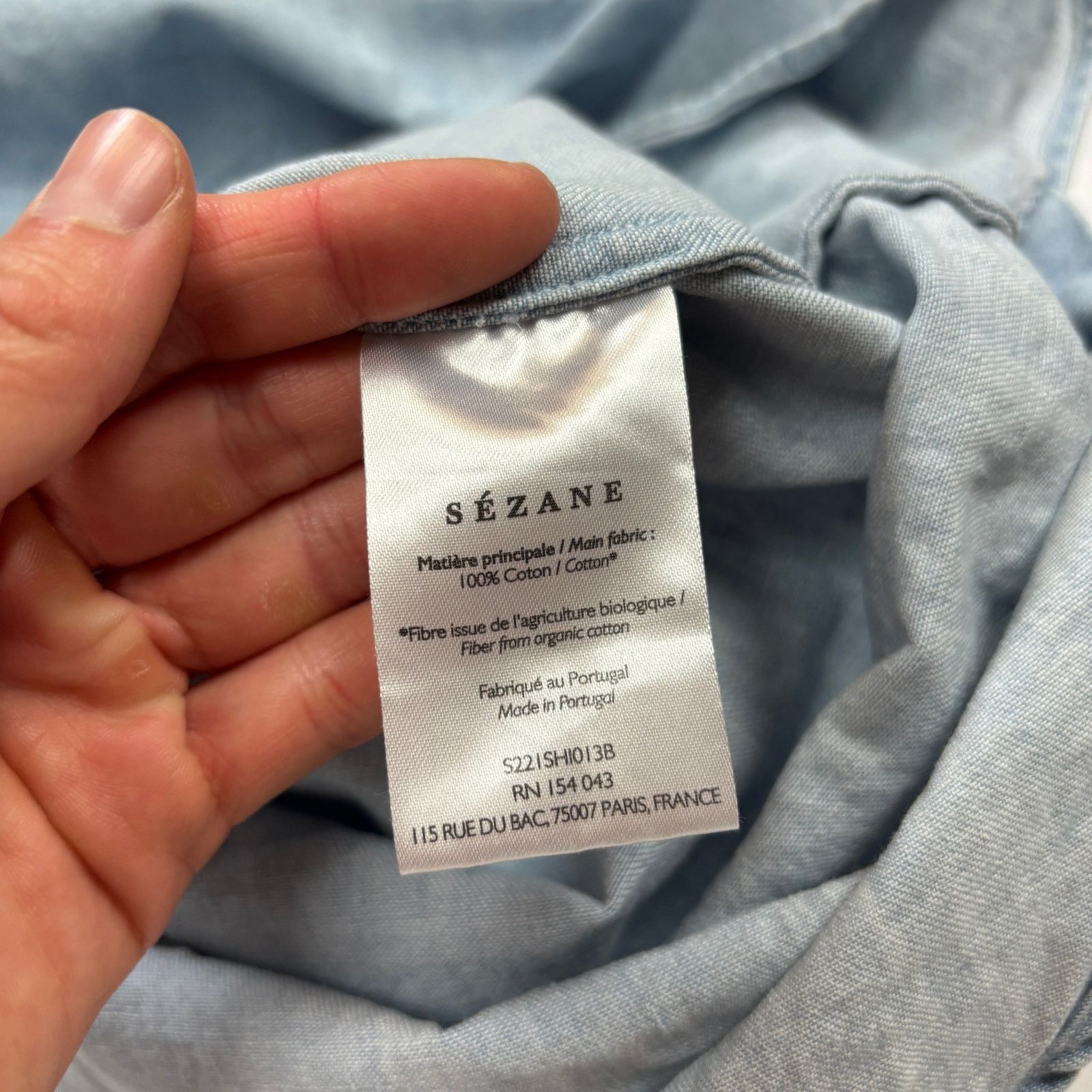 Sezane Sezane Embroidered Tomboy Oversized Button Up Shirt 42 Size M / US 6-8 / IT 42-44 - 8 Thumbnail