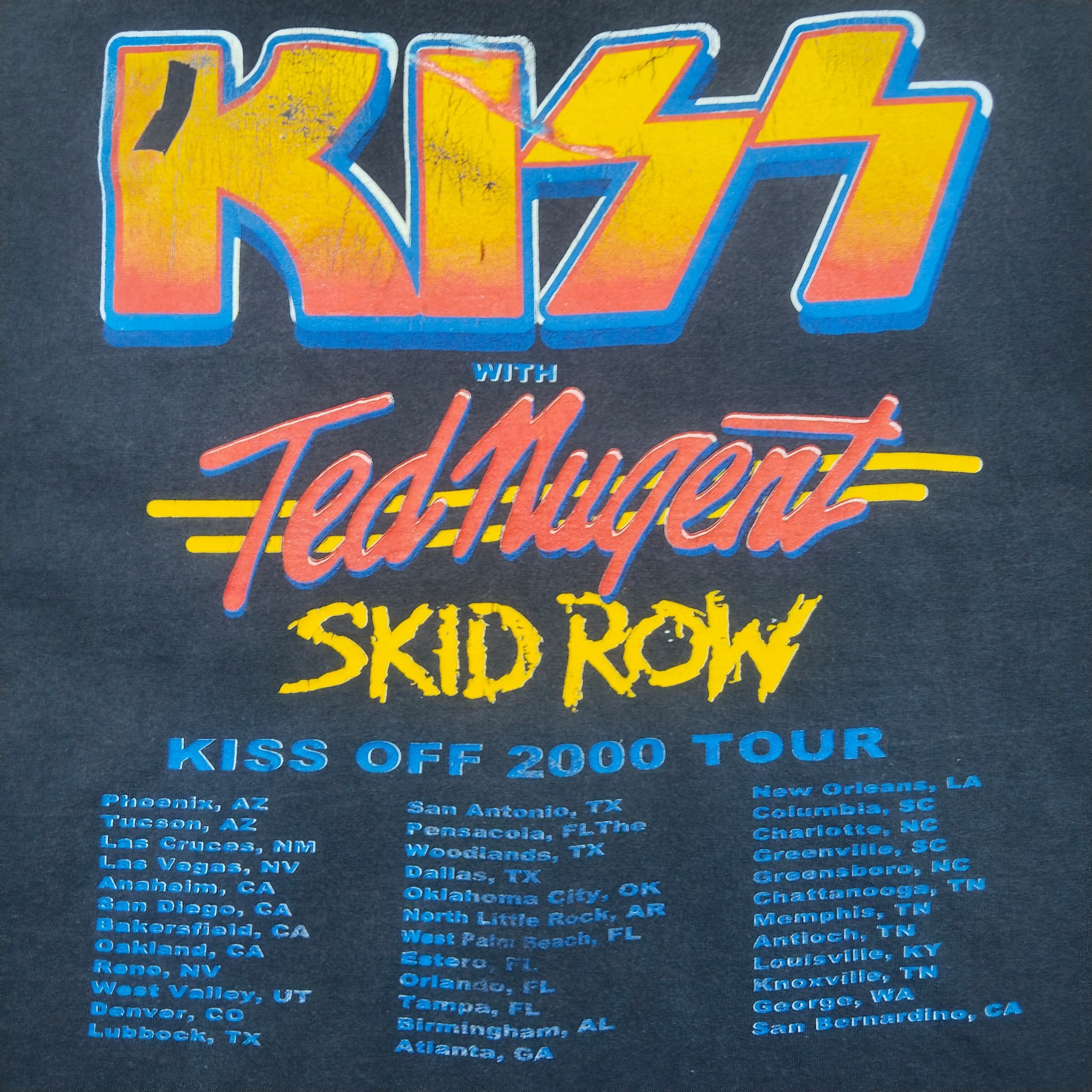 Band Tees × KISS × Vintage VINTAGE DISTRESSED KISS OFF 2000 TOUR T SHIRT Size US XL / EU 56 / 4 - 4 Thumbnail