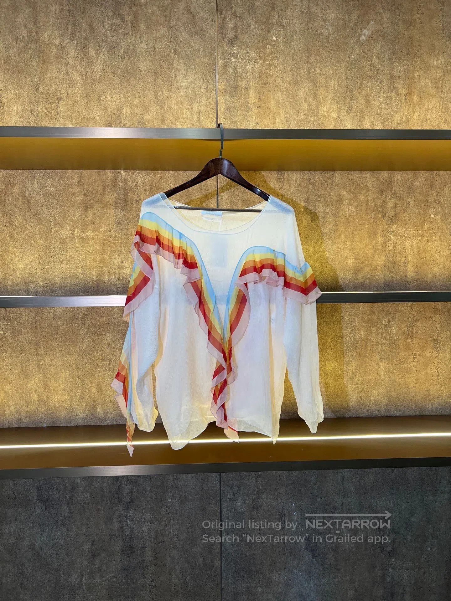 Chloe Chloé Rainbow Silk Long Sleeve. Size XXS / US 00 / IT 34 - 1 Thumbnail