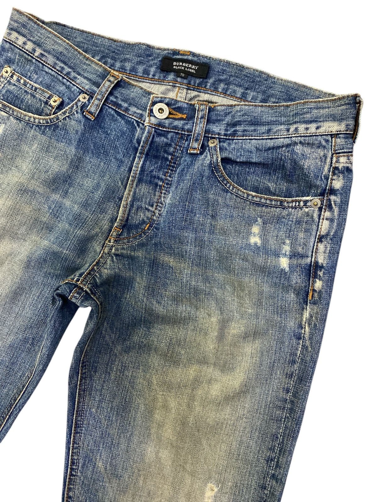 Burberry Burberry Black Label Distressed Denim Size US 31 - 2 Thumbnail