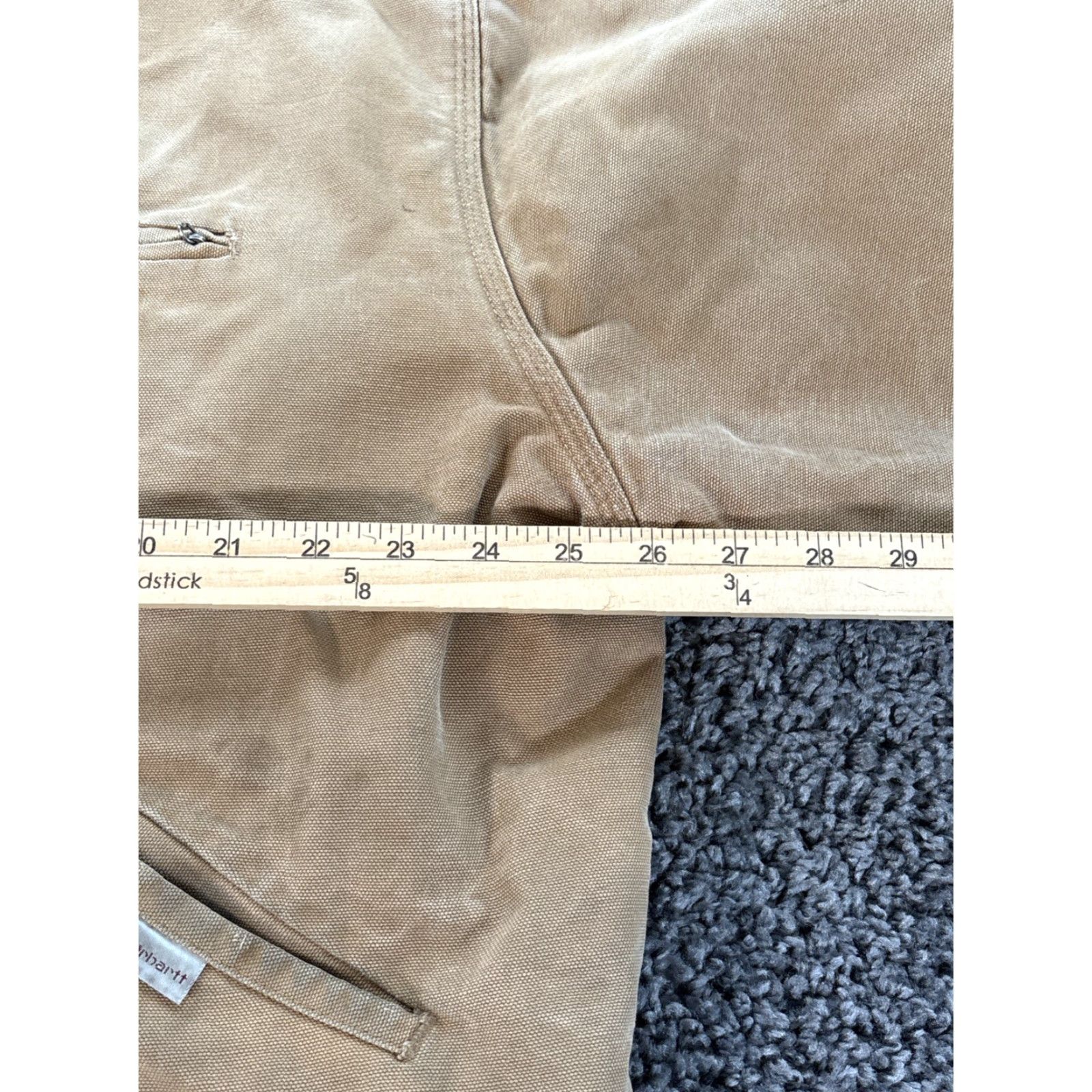 Carhartt VTG Carhartt Jacket Detroit City 80s 90s Workwear USA Wool Lined Canvas Beige Size L Mens Union Made Zipper Logo Short Coat/Outer Jacket/Coat Size US L / EU 52-54 / 3 - 3 Thumbnail