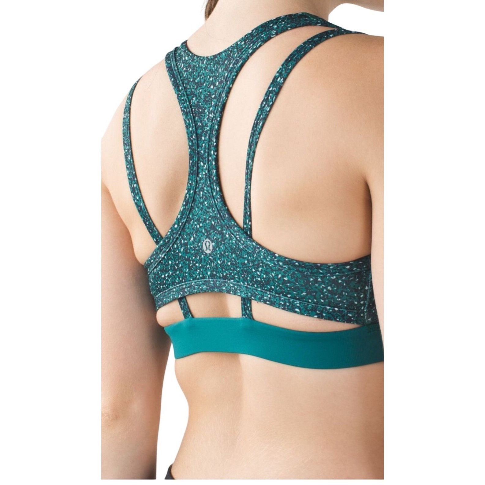 Lululemon Lululemon Splendour Sports Bra Flashback Static Seamist Fora Size ONE SIZE - 3 Thumbnail