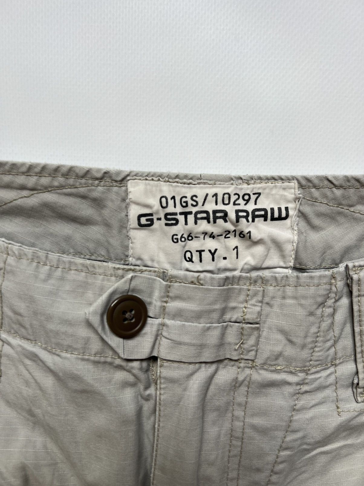 G-Star Vintage Y2K G-star RAW White Pants Cargo Size US 34 / EU 50 - 5 Thumbnail