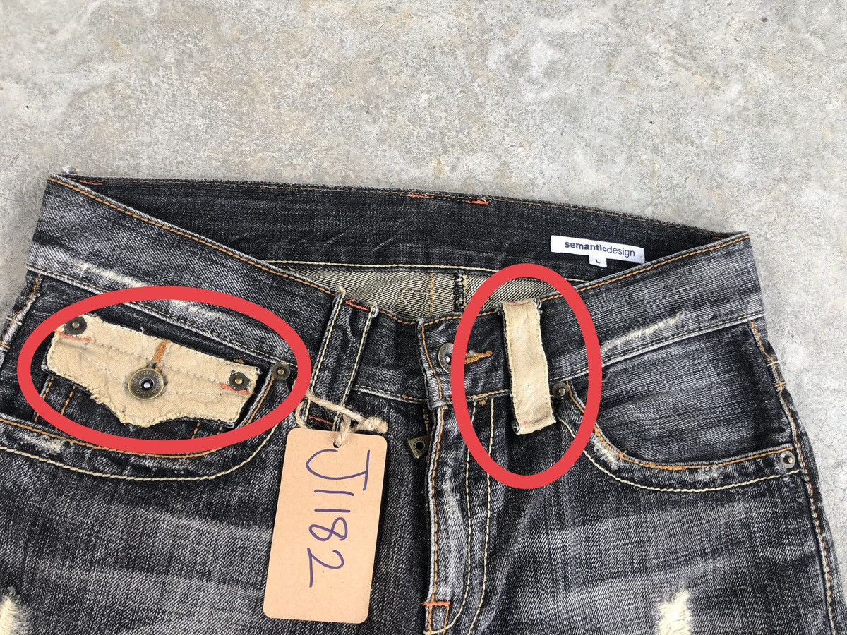 semanticdesign Semantic Design Flared Jeans Distressed Jeans Size US 32 / EU 48 - 19 Thumbnail