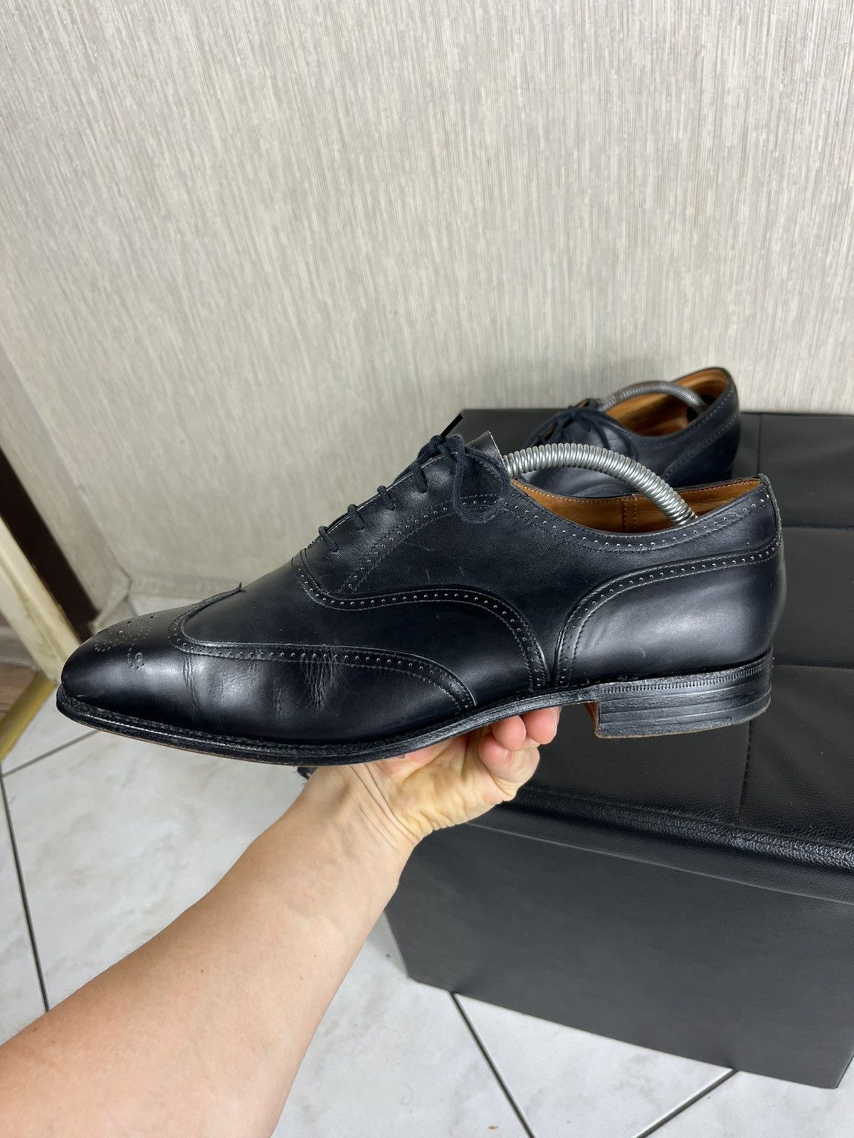 Church's × Vintage Vintage Church’s oxford brogues bordeaux leather shoes Size US 11.5 / EU 44-45 - 17 Thumbnail