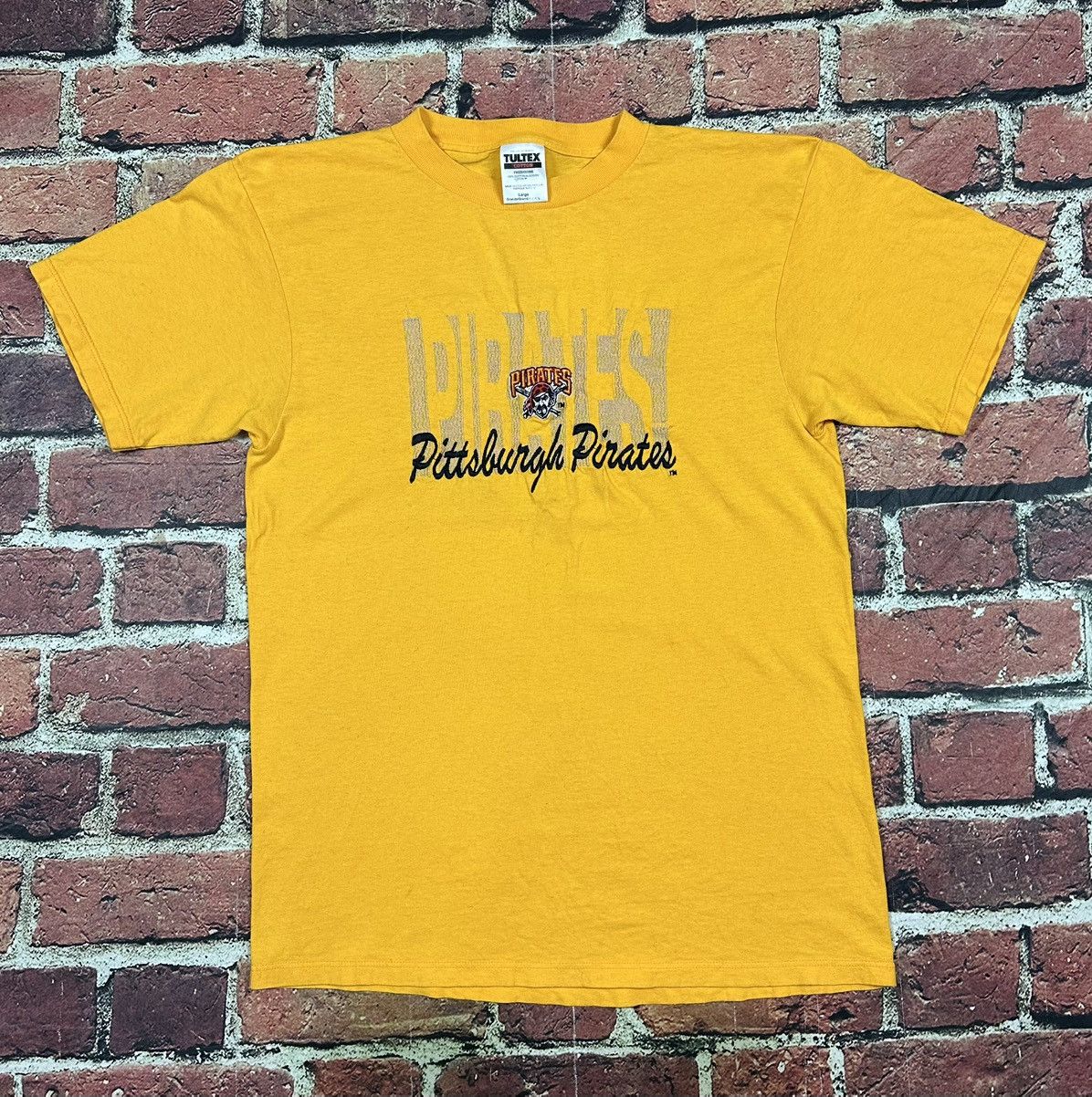 Tultex Vintage Pittsburgh Pirates MLB T-Shirt 90s Embroidered Size US L / EU 52-54 / 3 - 1 Thumbnail