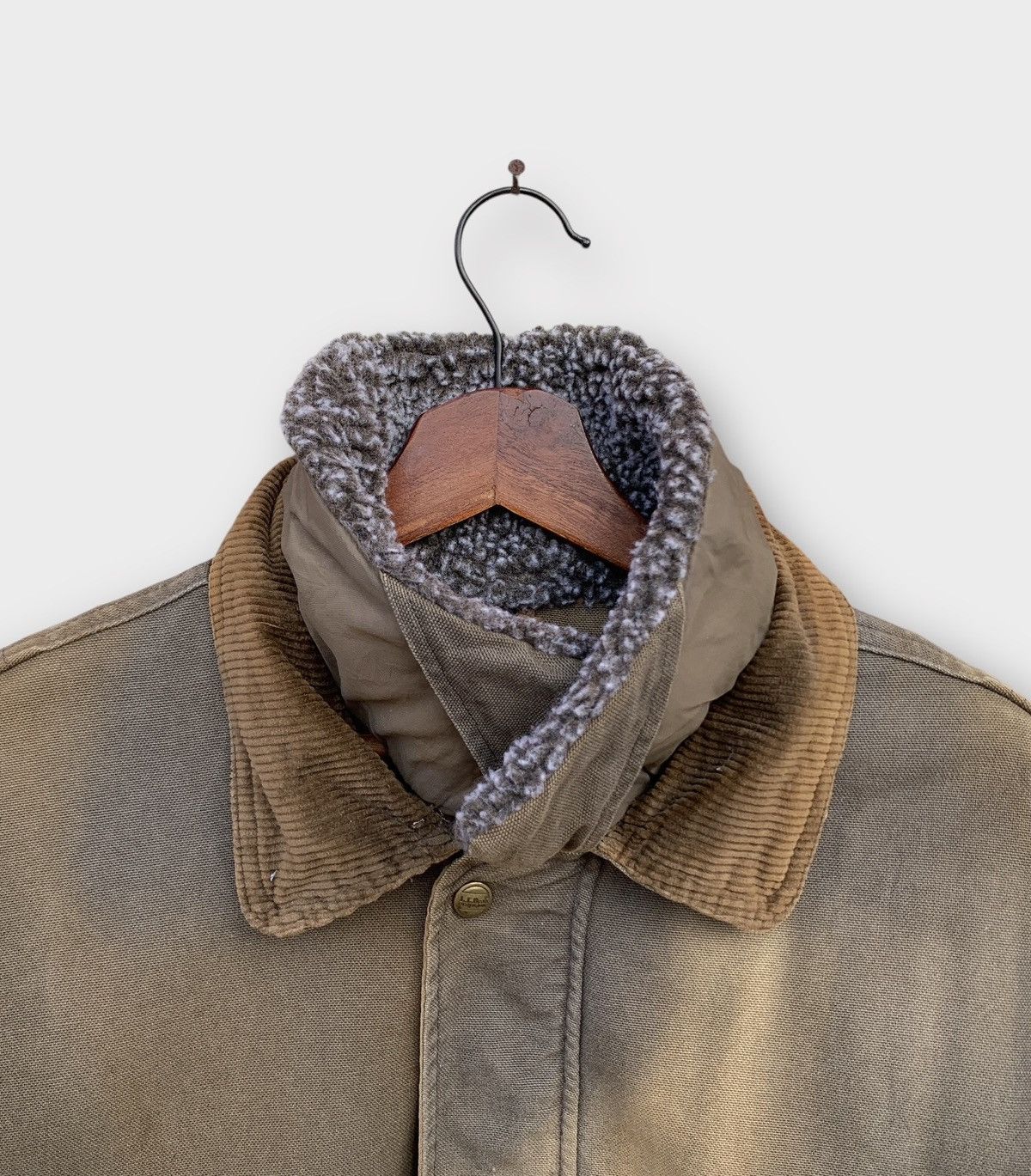 L.L. Bean Vintage Faded 1970s LL Bean Canvas + Chore Shearling Lined Size US L / EU 52-54 / 3 - 8 Thumbnail