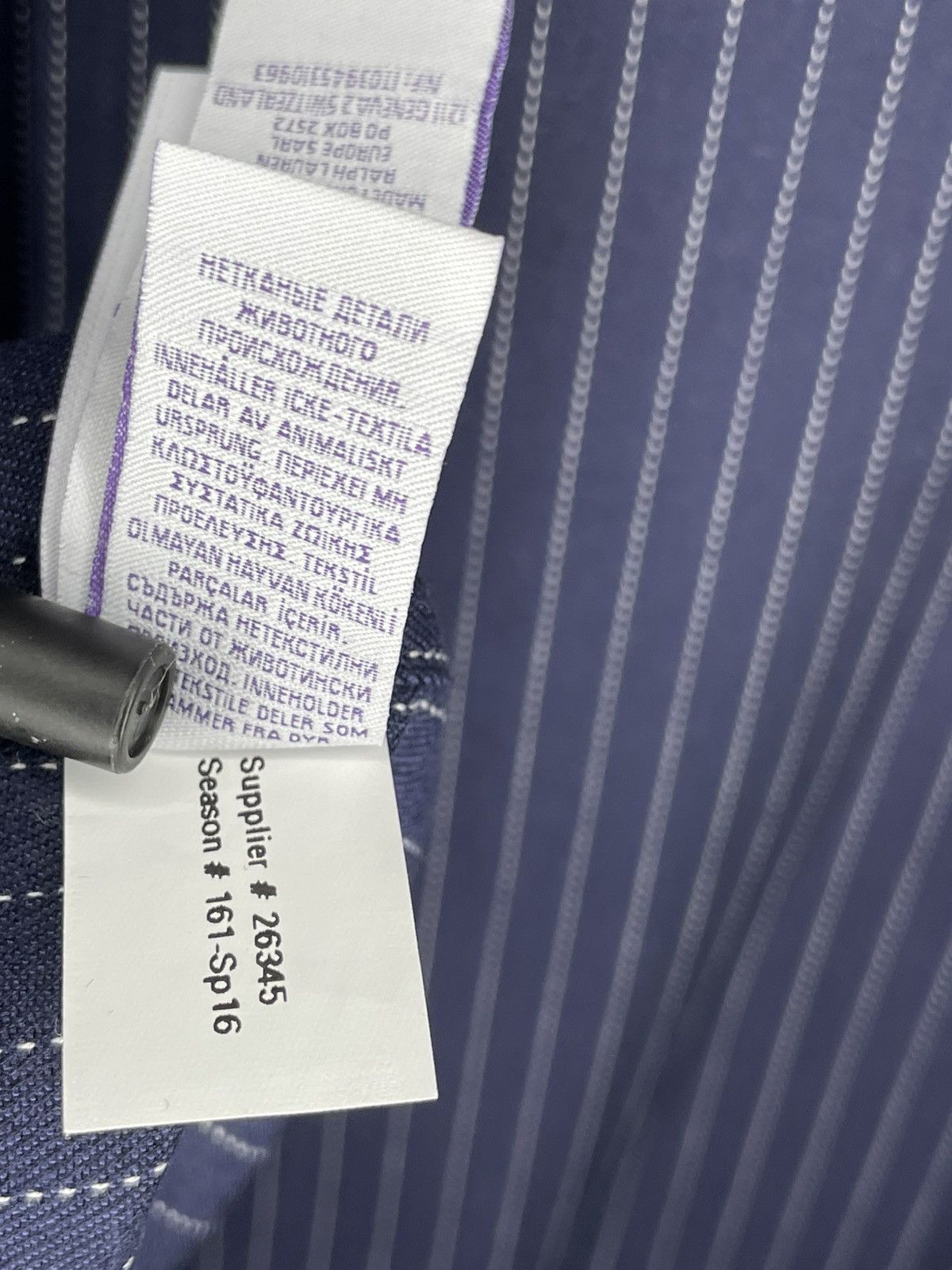 Ralph Lauren Ralph Lauren Purple Label Cotton-Silk Pinstripe Shirt Size US M / EU 48-50 / 2 - 7 Thumbnail